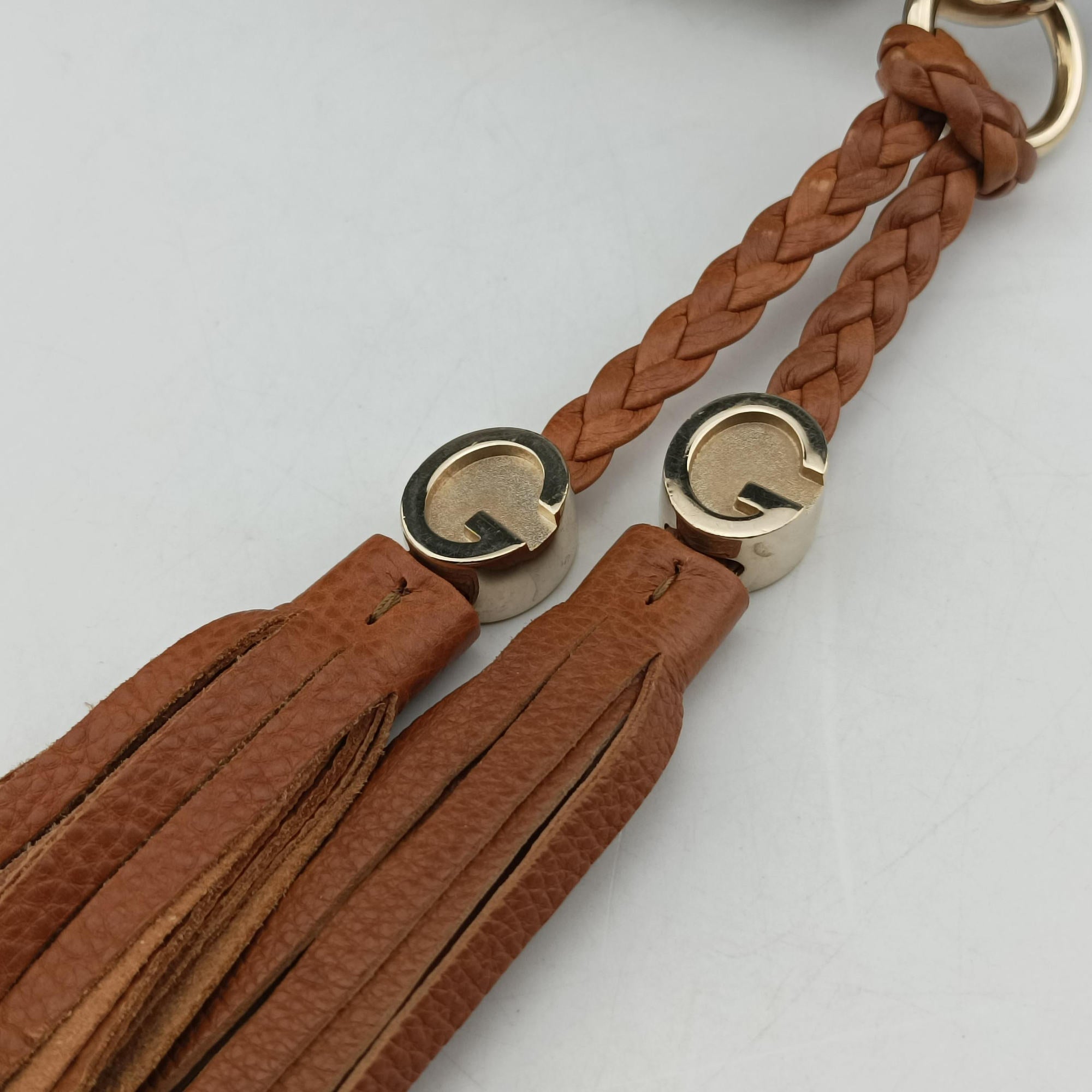 Pre-owned Gucci Marrakech One Brown canvas×leather 257026 shoulderbag | stylenewstar