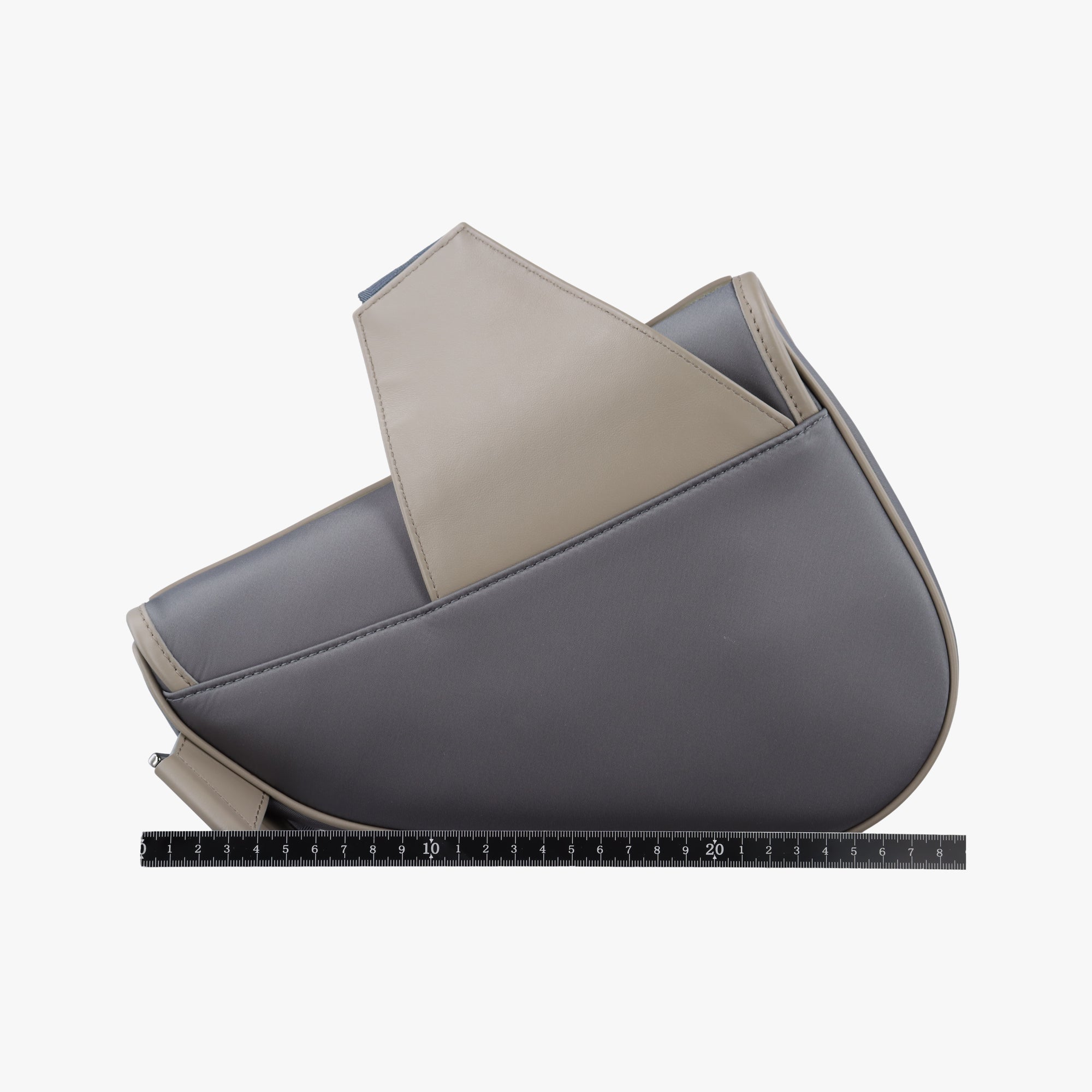 Pre-owned Christian Dior Saddle Cannage Rubber Beige x Gray Nylon× Leather  crossbodybag | stylenewstar