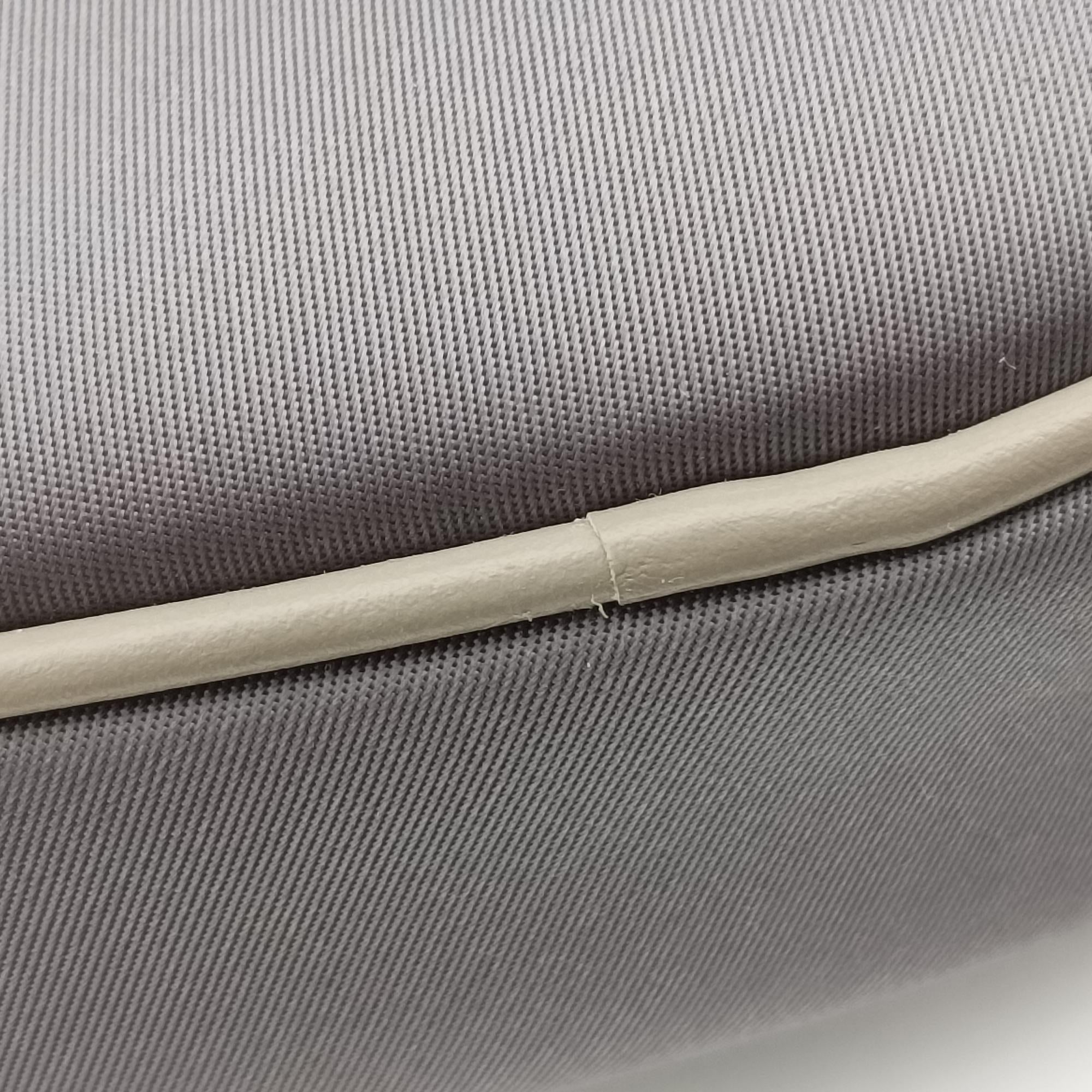 Pre-owned Christian Dior Saddle Cannage Rubber Beige x Gray Nylon× Leather  crossbodybag | stylenewstar