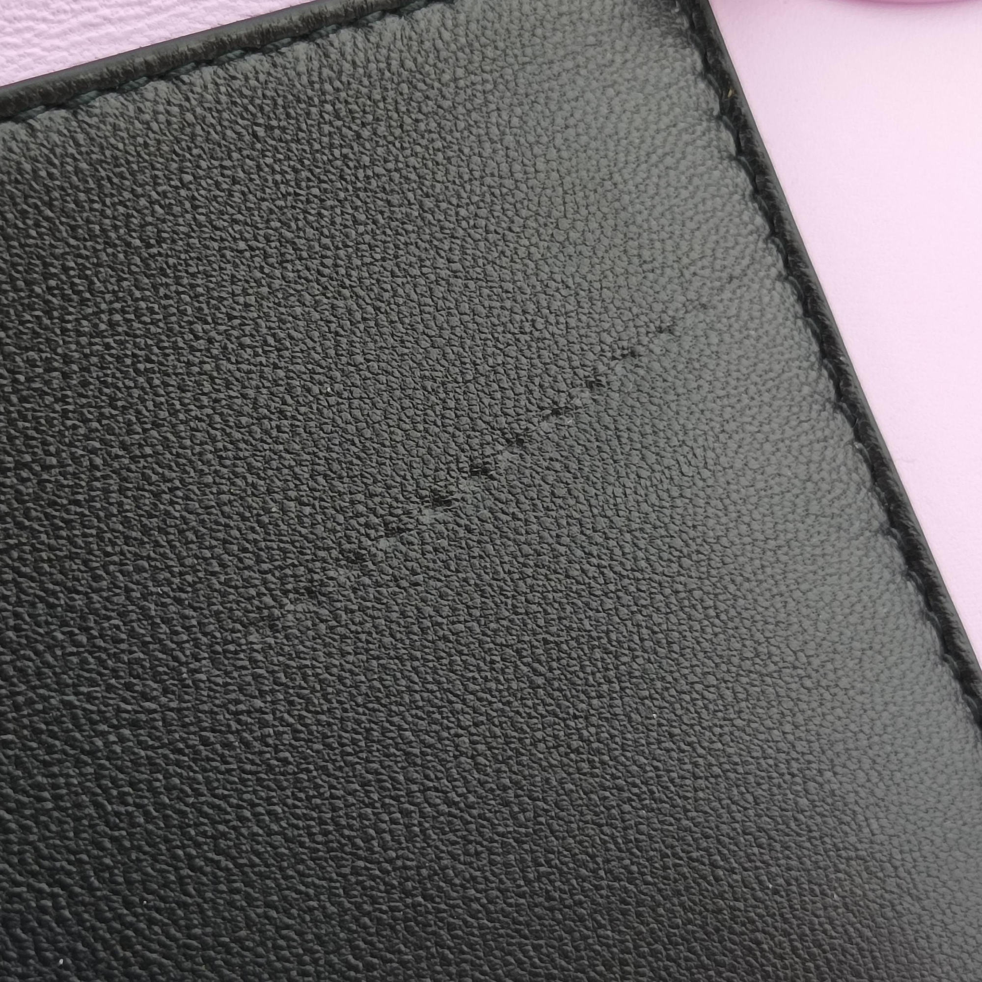 Pre-owned Christian Dior Lady Dior Pink × Black × Magenta Leather  shoulderbag | stylenewstar