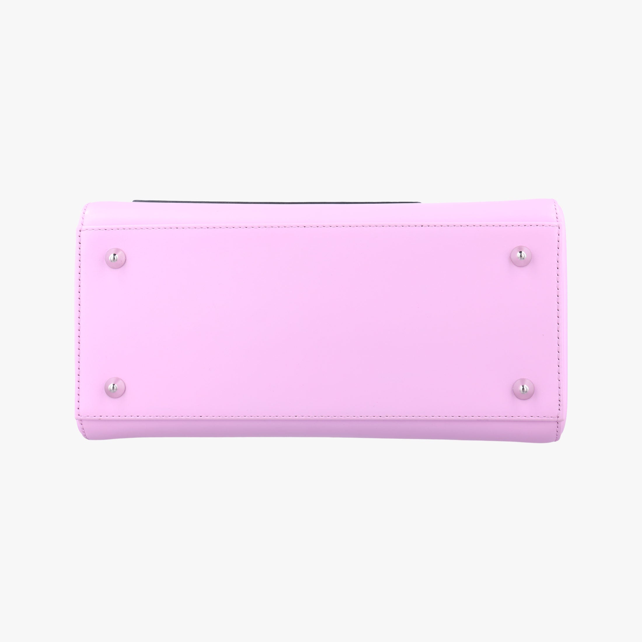 Pre-owned Christian Dior Lady Dior Pink × Black × Magenta Leather  shoulderbag | stylenewstar