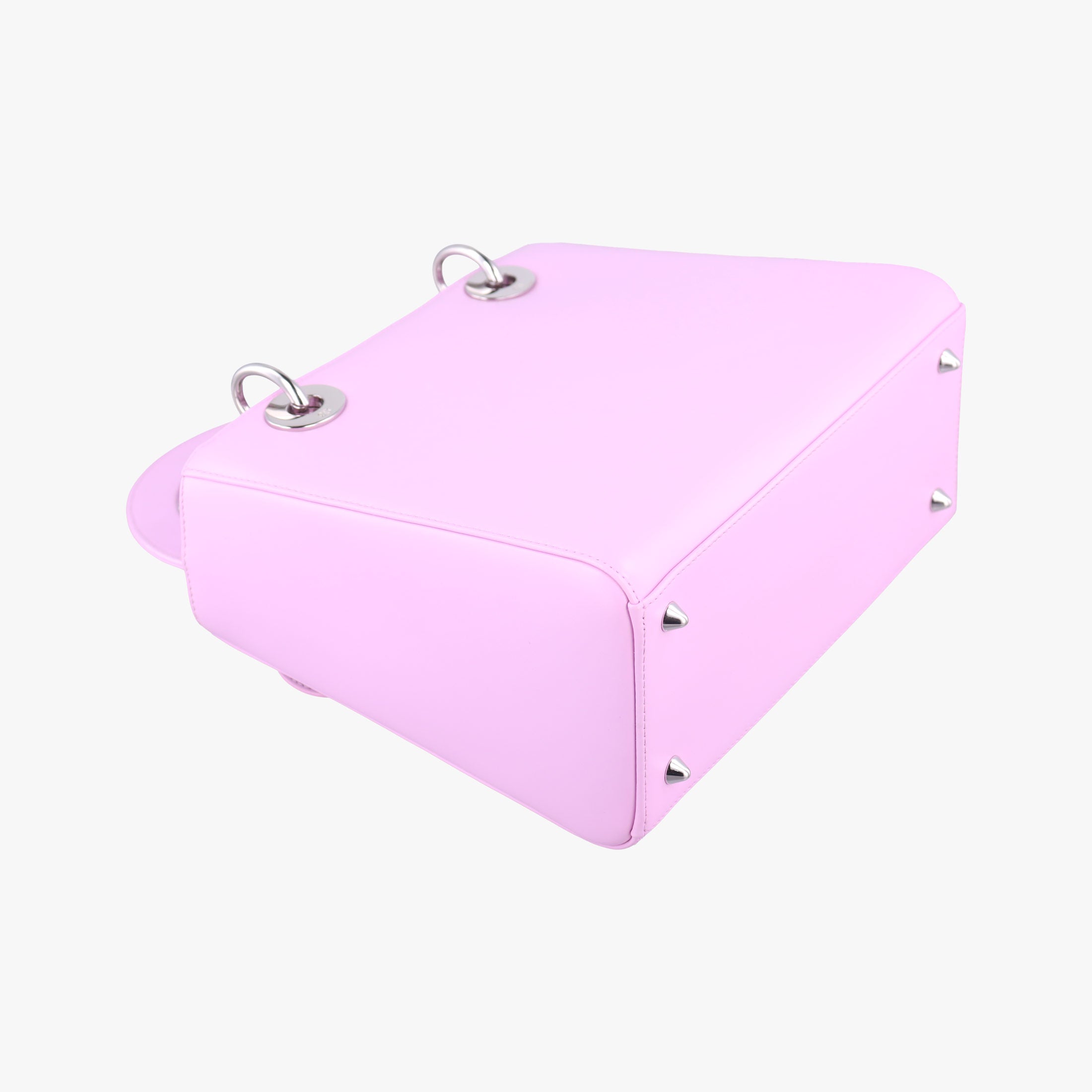 Pre-owned Christian Dior Lady Dior Pink × Black × Magenta Leather  shoulderbag | stylenewstar