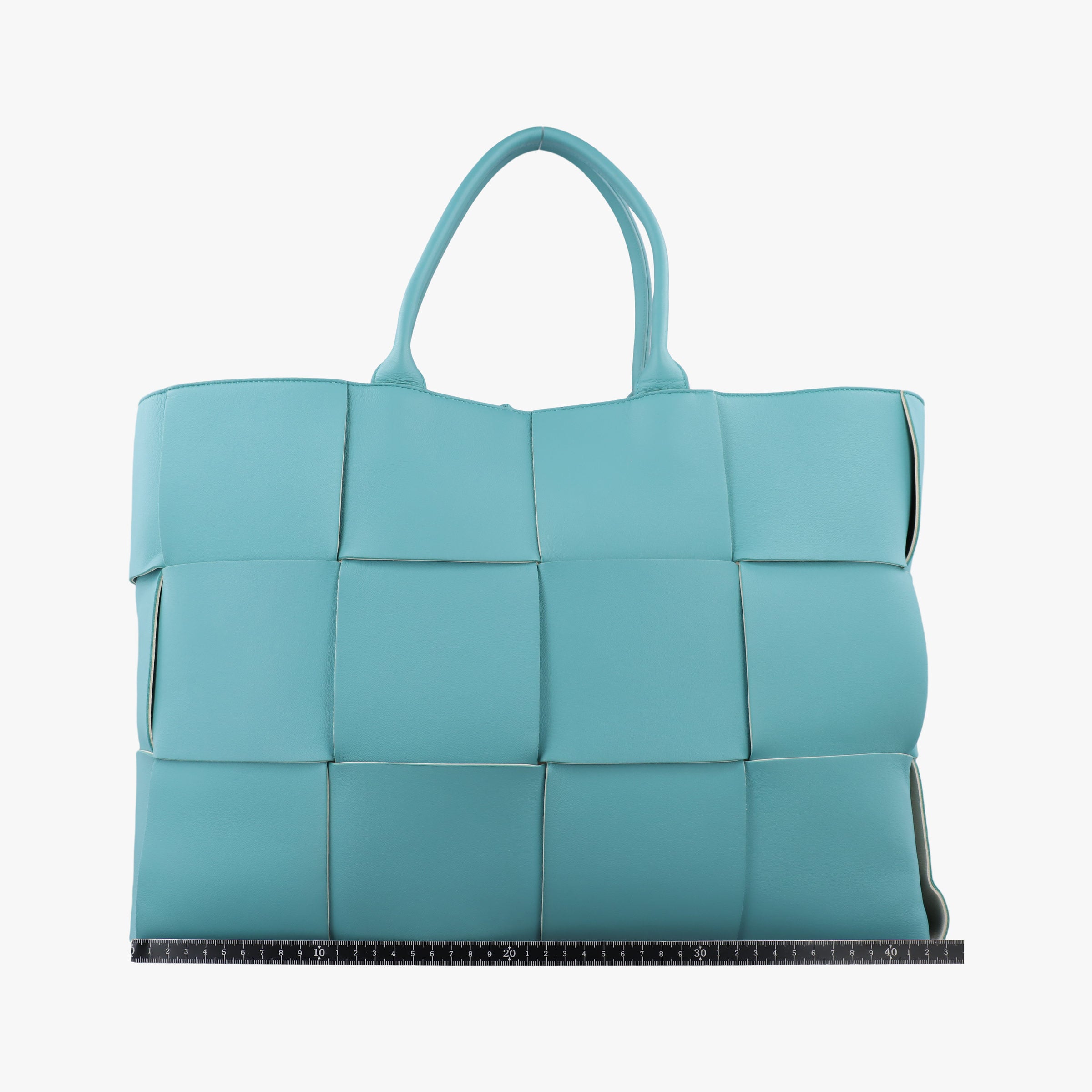 Secondhand Bottega Veneta THE ARCO Tote Blue lambskin  handbag | stylenewstar