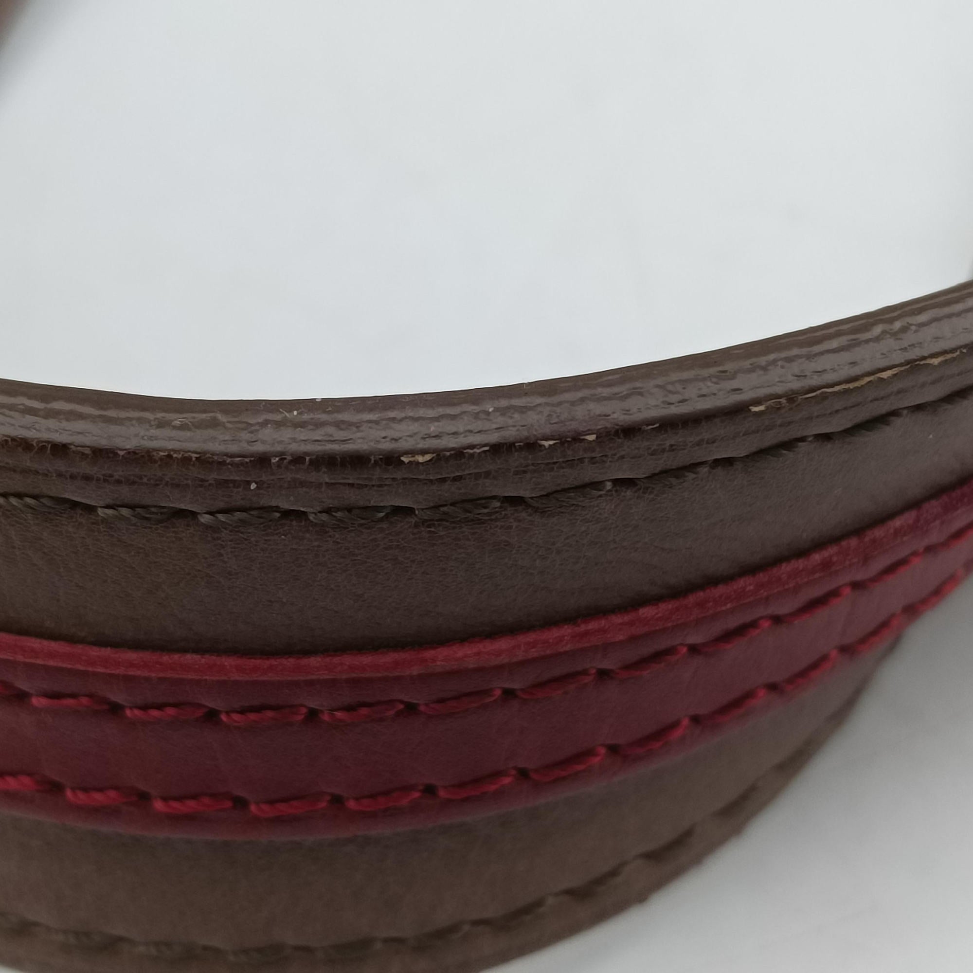 Pre-owned Louis Vuitton 2010 Collection Aviator Gray×Red×Brown Canvas ×Leather M40385 shoulderbag | stylenewstar