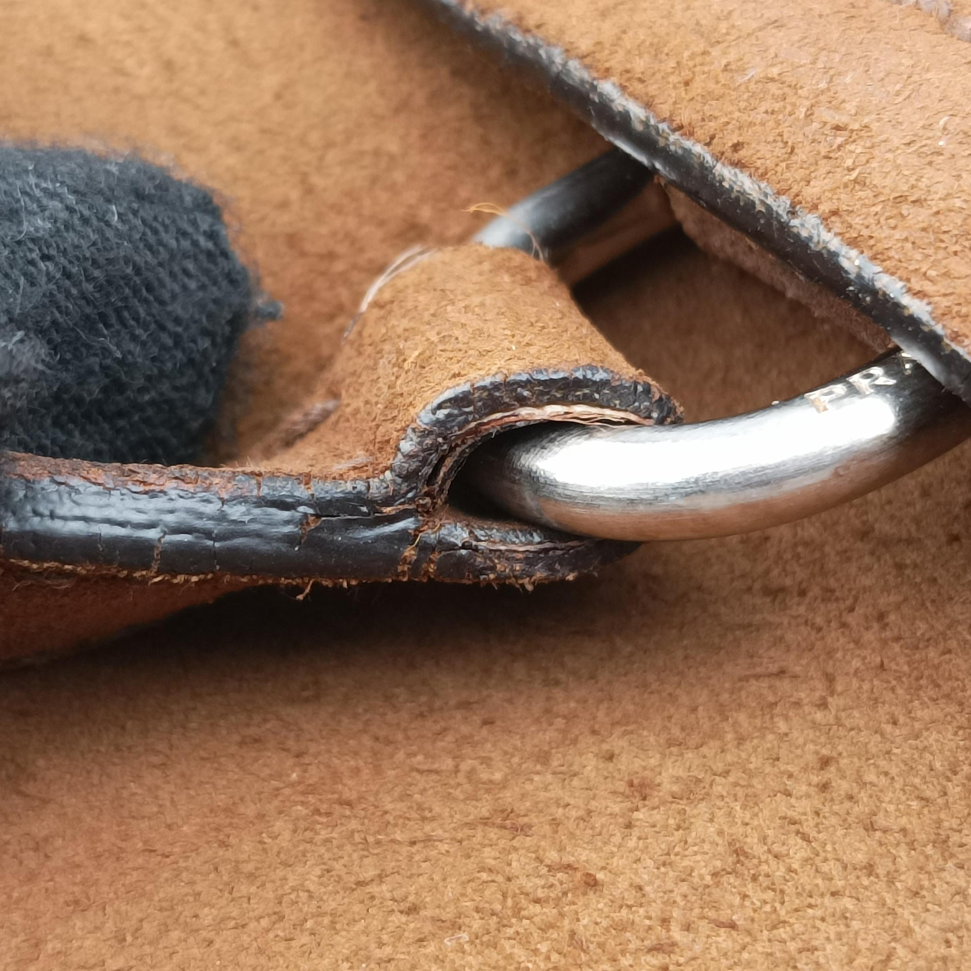 Pre-owned Prada Duet Brown Suede BR1825 shoulderbag | stylenewstar