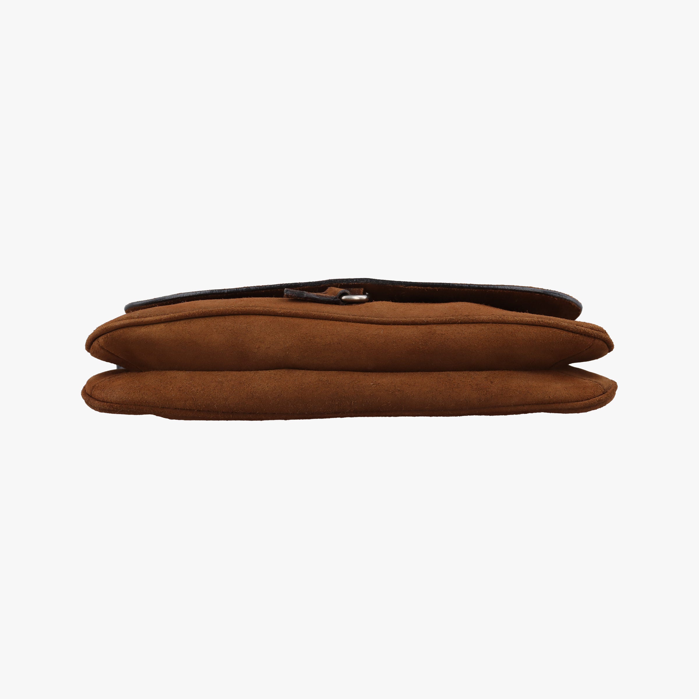 Pre-owned Prada Duet Brown Suede BR1825 shoulderbag | stylenewstar