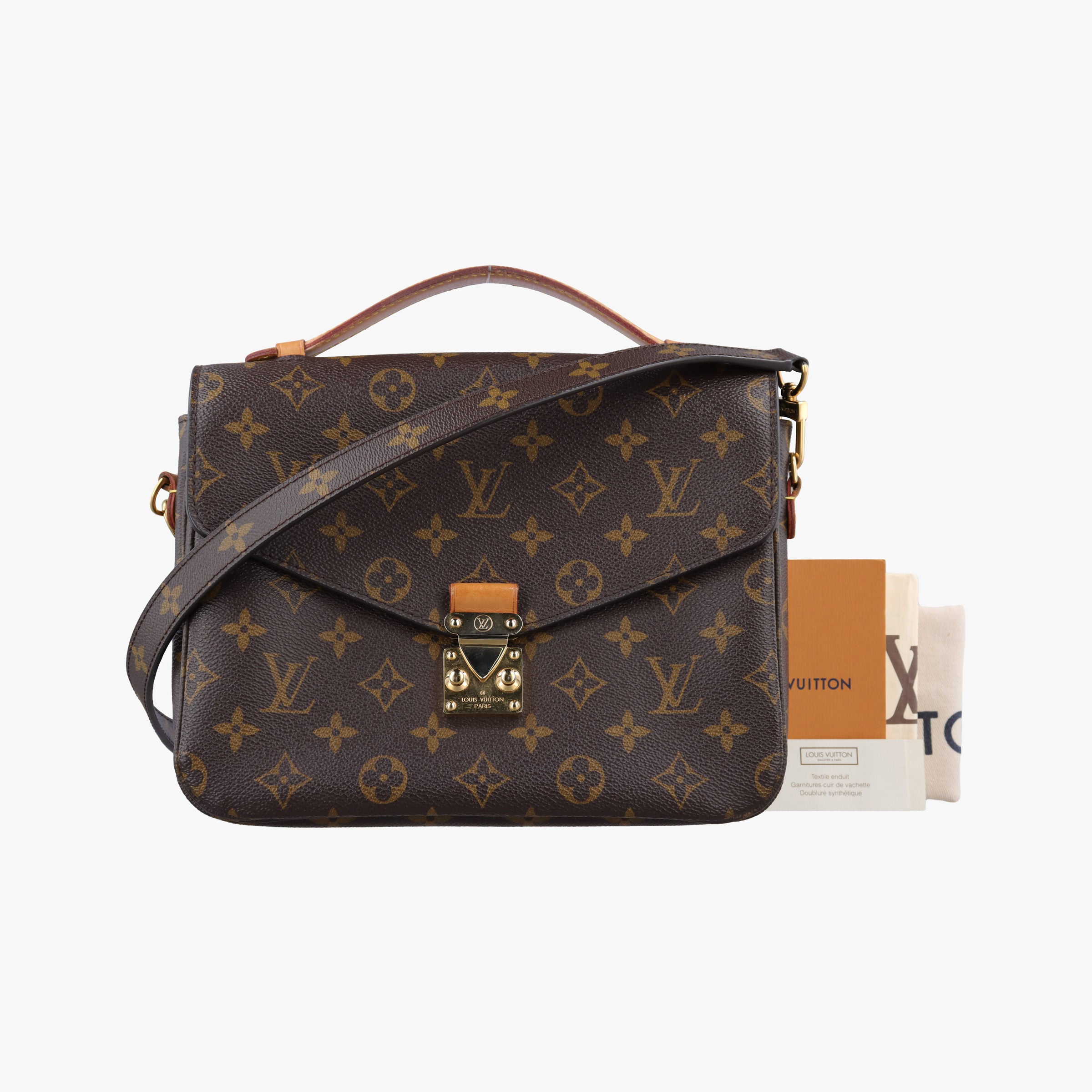 Pre-owned Louis Vuitton Pochette Metis MM Brown Monogram Canvas M44875 shoulderbag | stylenewstar