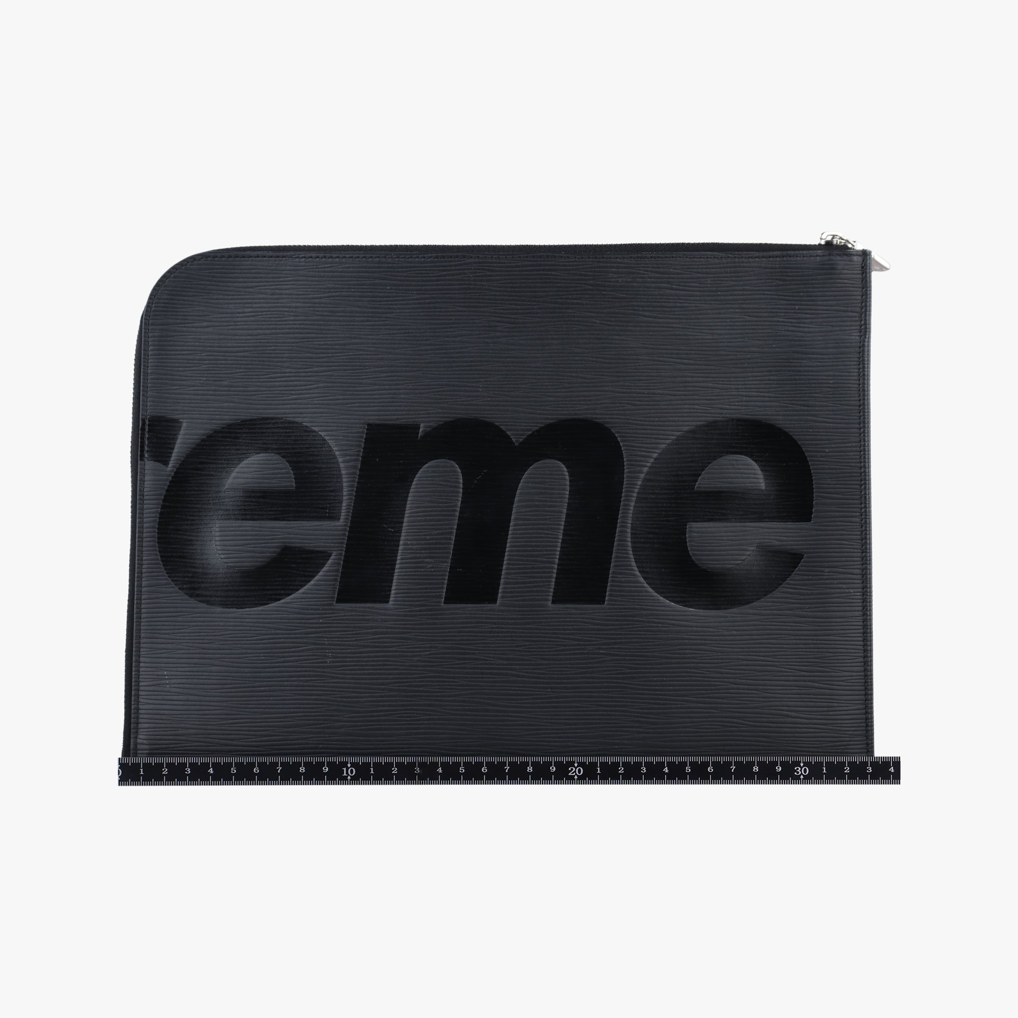 Pre-owned Louis Vuitton Pochette Jour GM Supreme Collaboration Noir epi M67754 clutchbag | stylenewstar