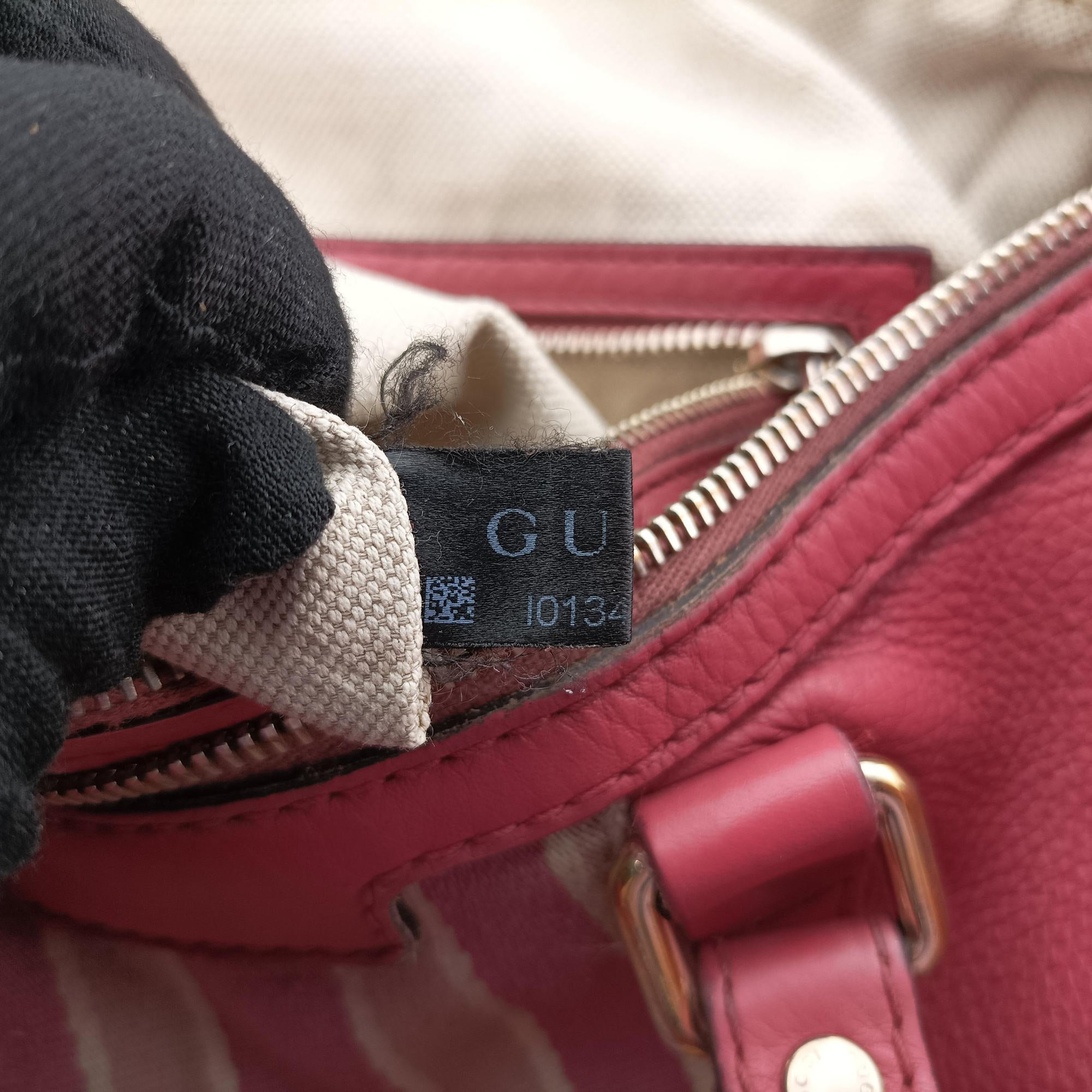 Pre-owned Gucci Sherry Line Pink×multicolor Leather 247205 shoulderbag | stylenewstar