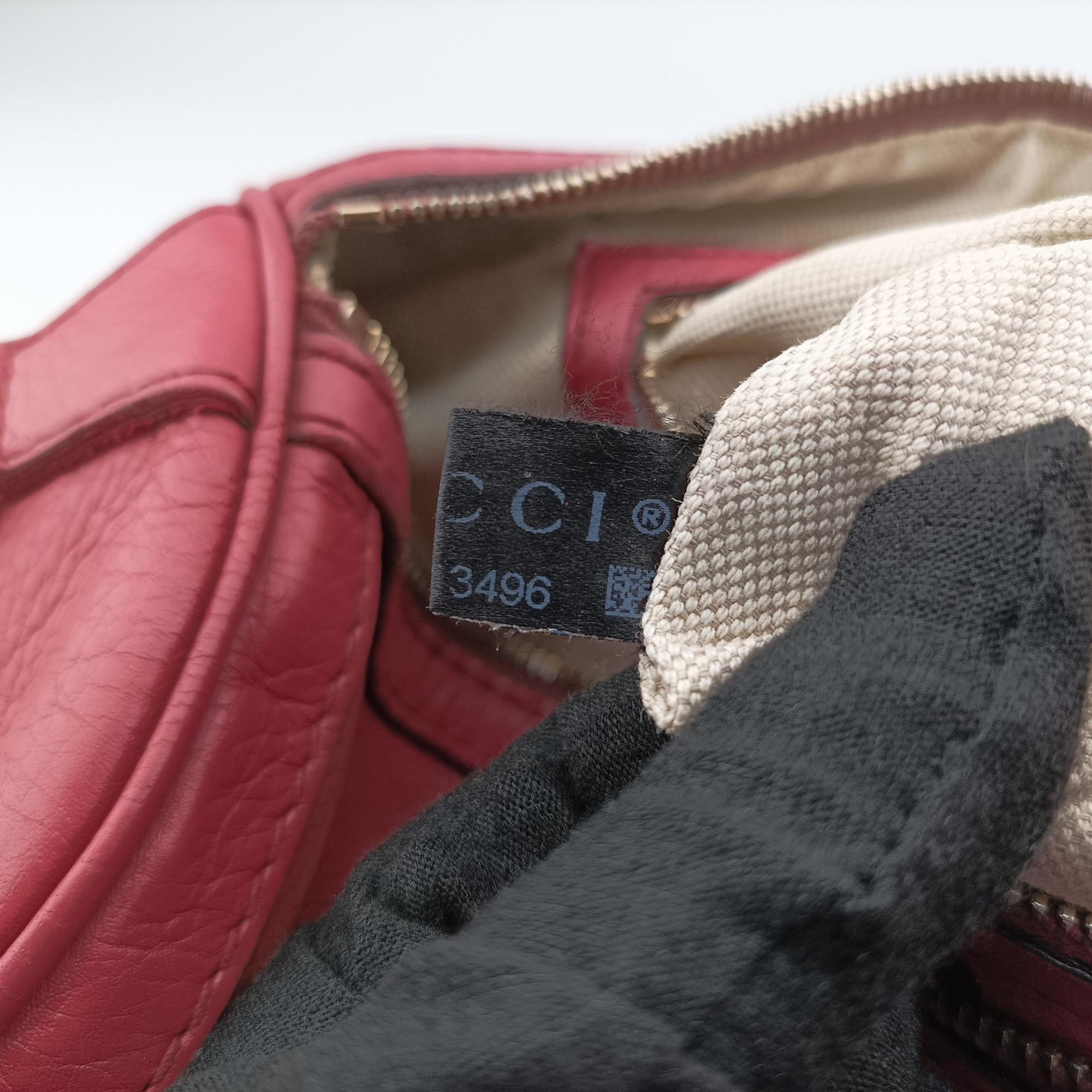Pre-owned Gucci Sherry Line Pink×multicolor Leather 247205 shoulderbag | stylenewstar