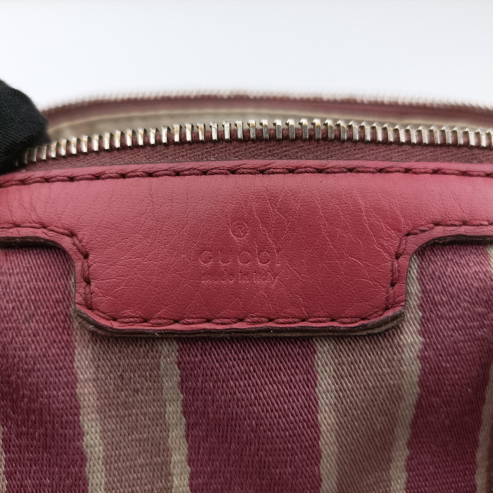 Pre-owned Gucci Sherry Line Pink×multicolor Leather 247205 shoulderbag | stylenewstar
