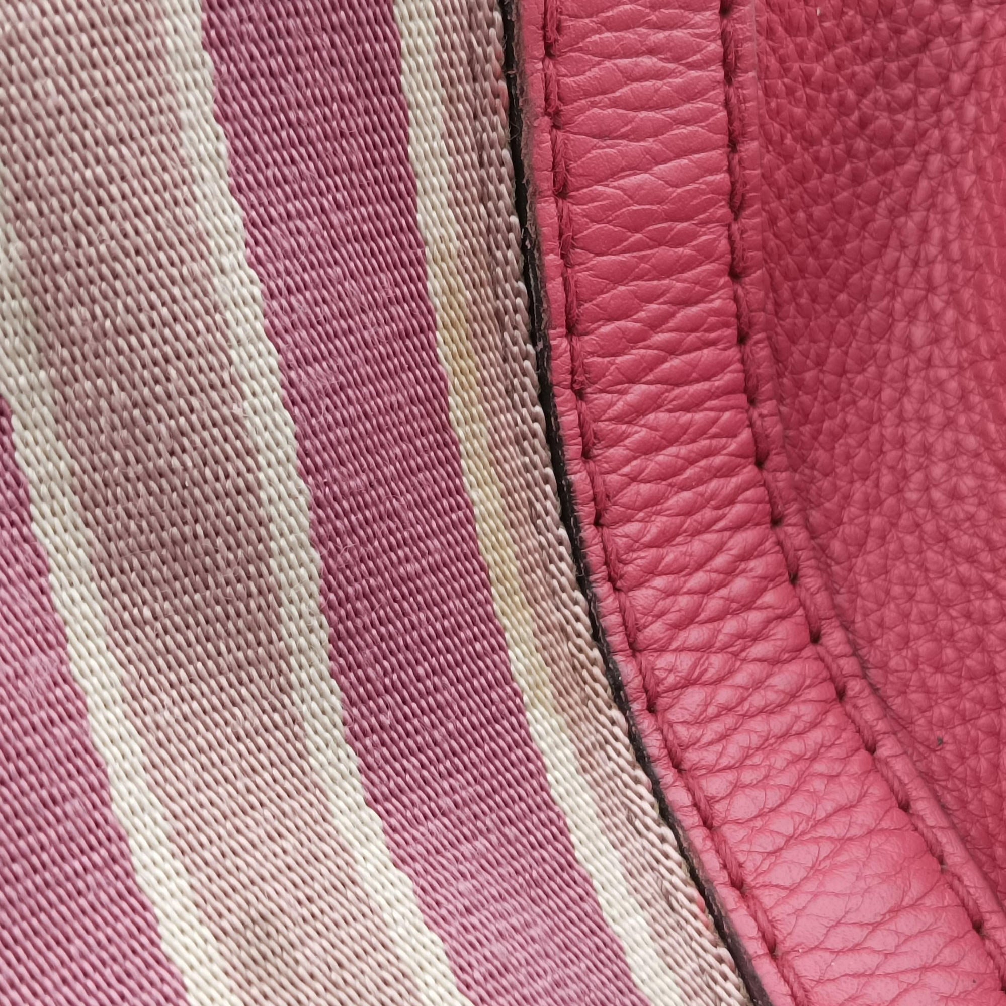 Pre-owned Gucci Sherry Line Pink×multicolor Leather 247205 shoulderbag | stylenewstar