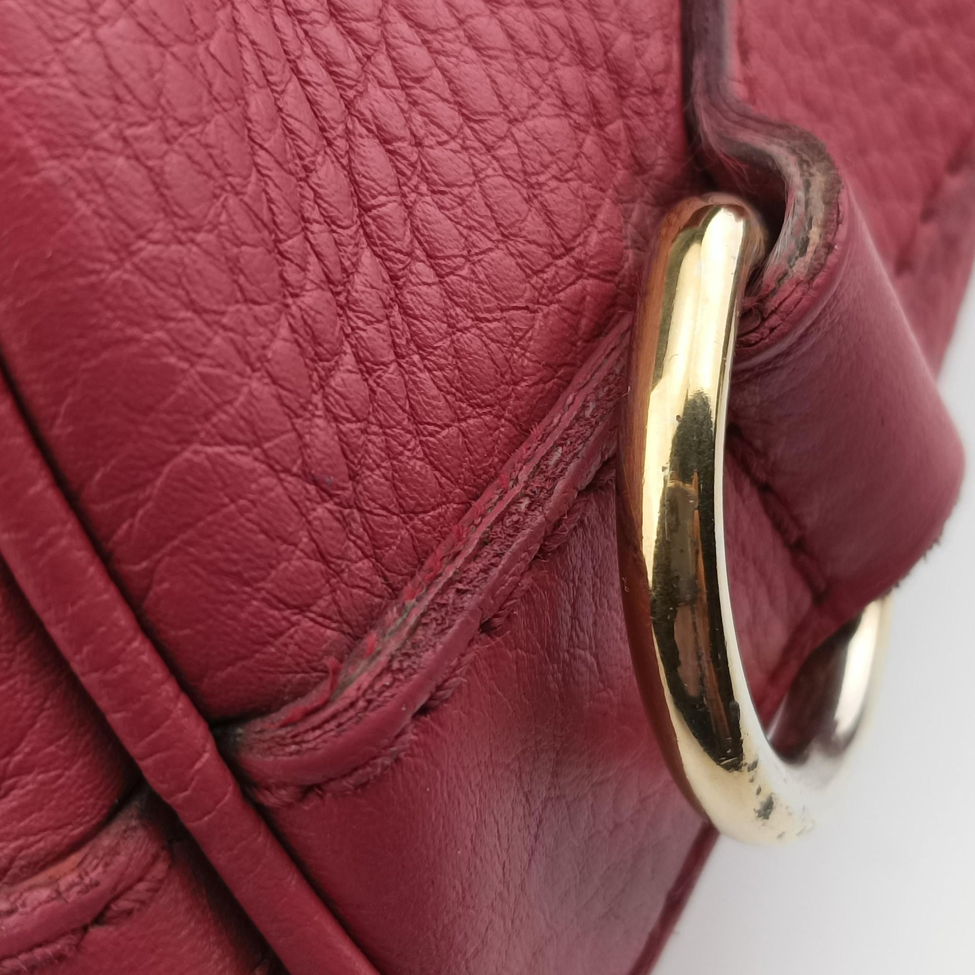 Pre-owned Gucci Sherry Line Pink×multicolor Leather 247205 shoulderbag | stylenewstar