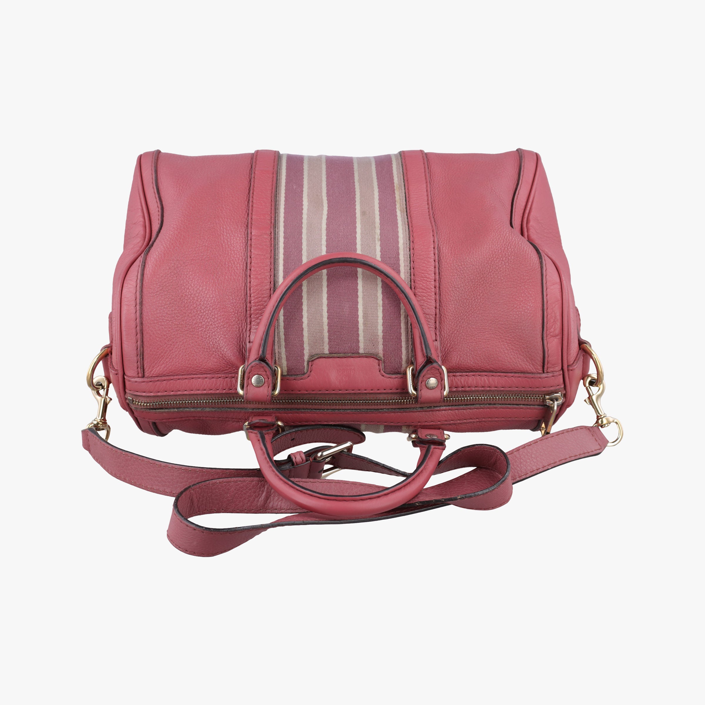 Pre-owned Gucci Sherry Line Pink×multicolor Leather 247205 shoulderbag | stylenewstar