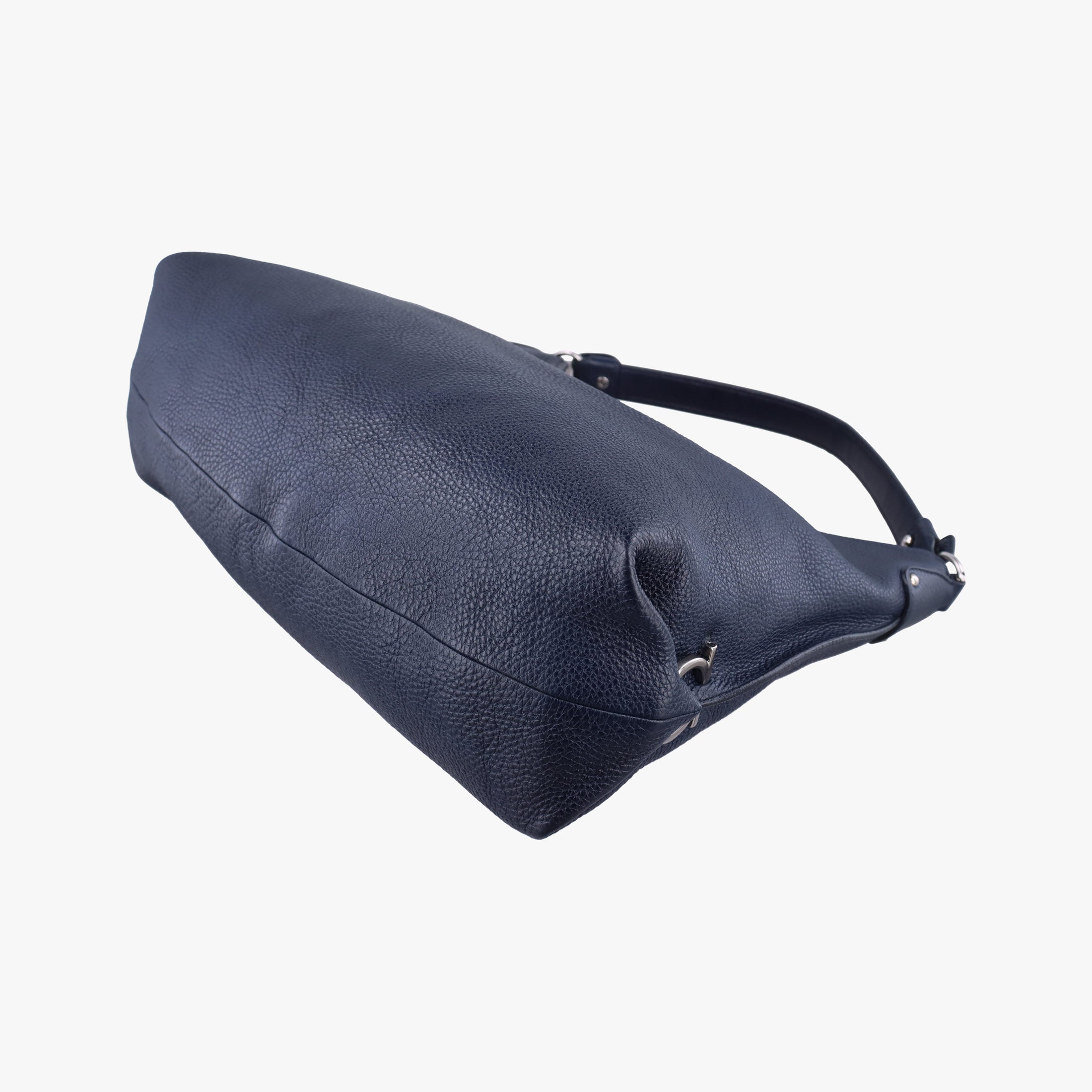 Pre-owned Ferragamo Fanisa hobo Blue leather  handbag | stylenewstar