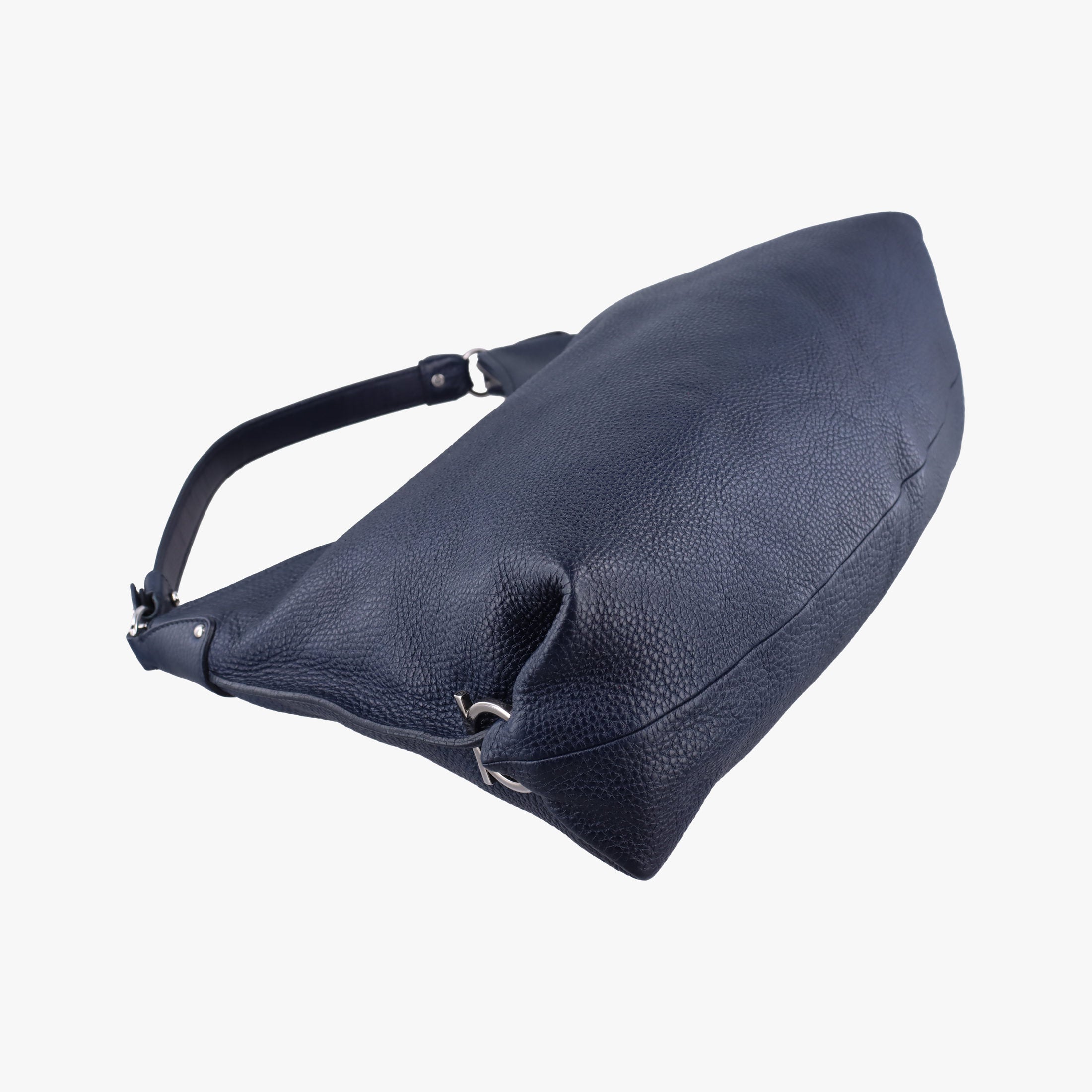 Pre-owned Ferragamo Fanisa hobo Blue leather  handbag | stylenewstar
