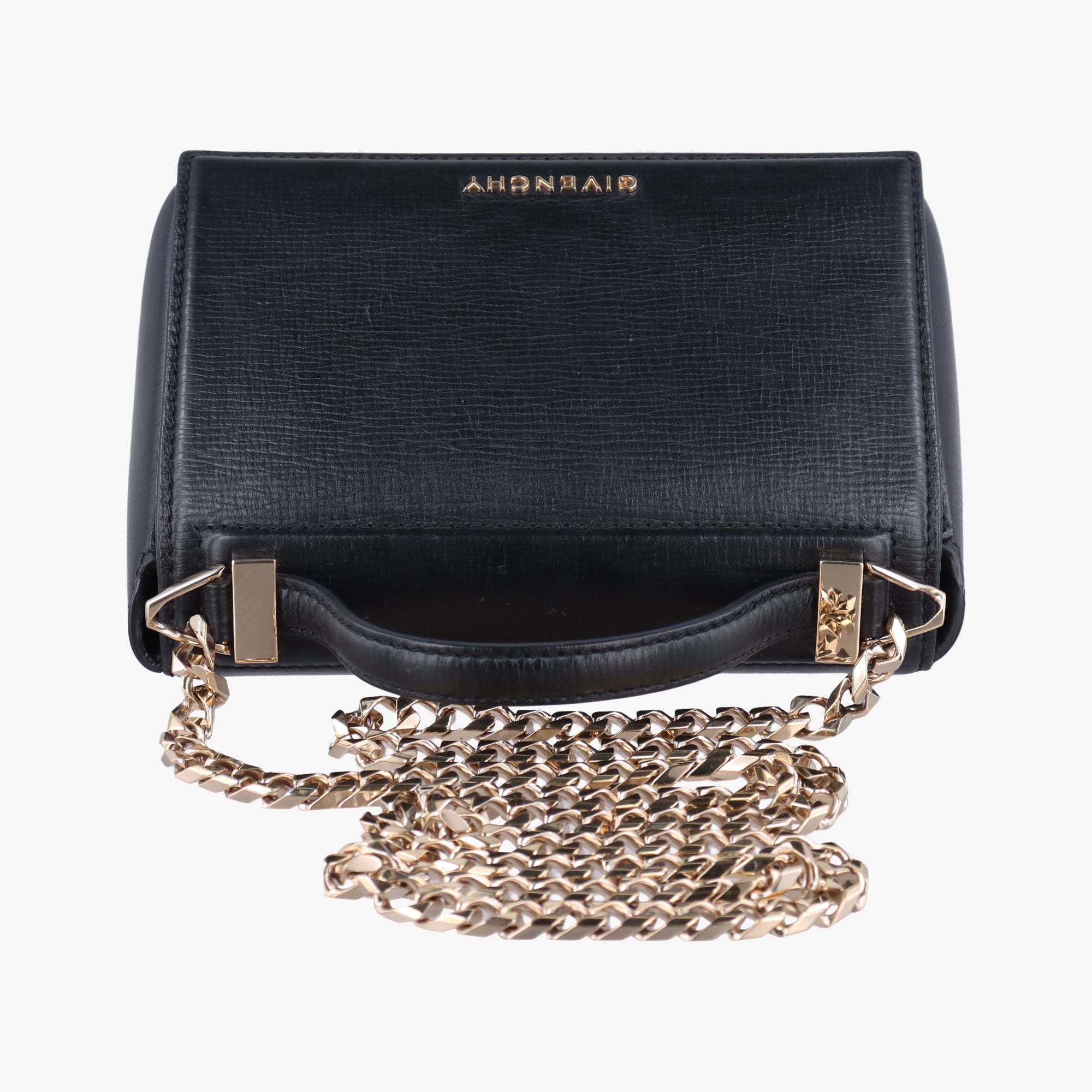Pre-owned Givenchy Pandora Black Leather  shoulderbag | stylenewstar
