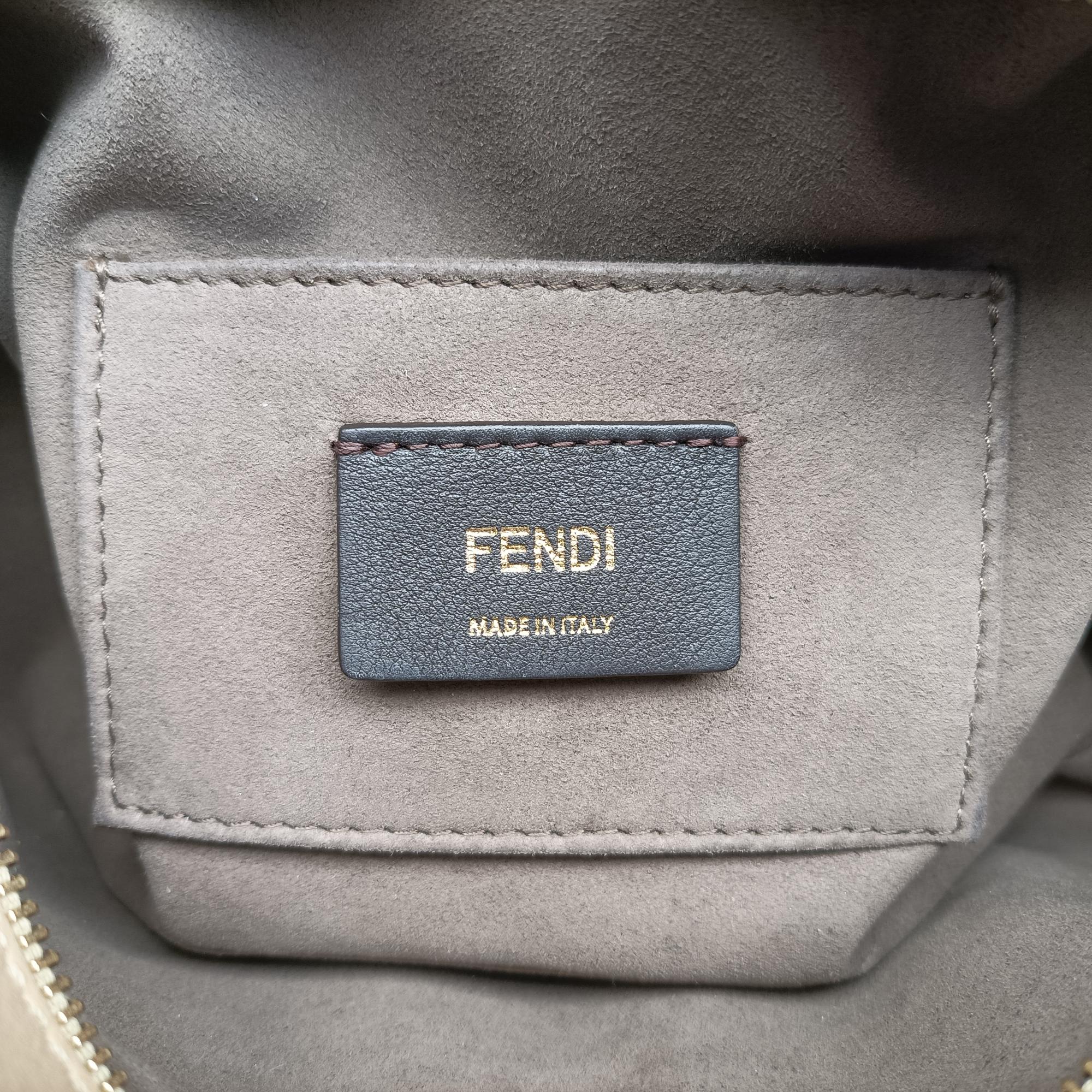 Pre-owned Fendi Cam Camera case Beige Leather 8BT287 shoulderbag | stylenewstar