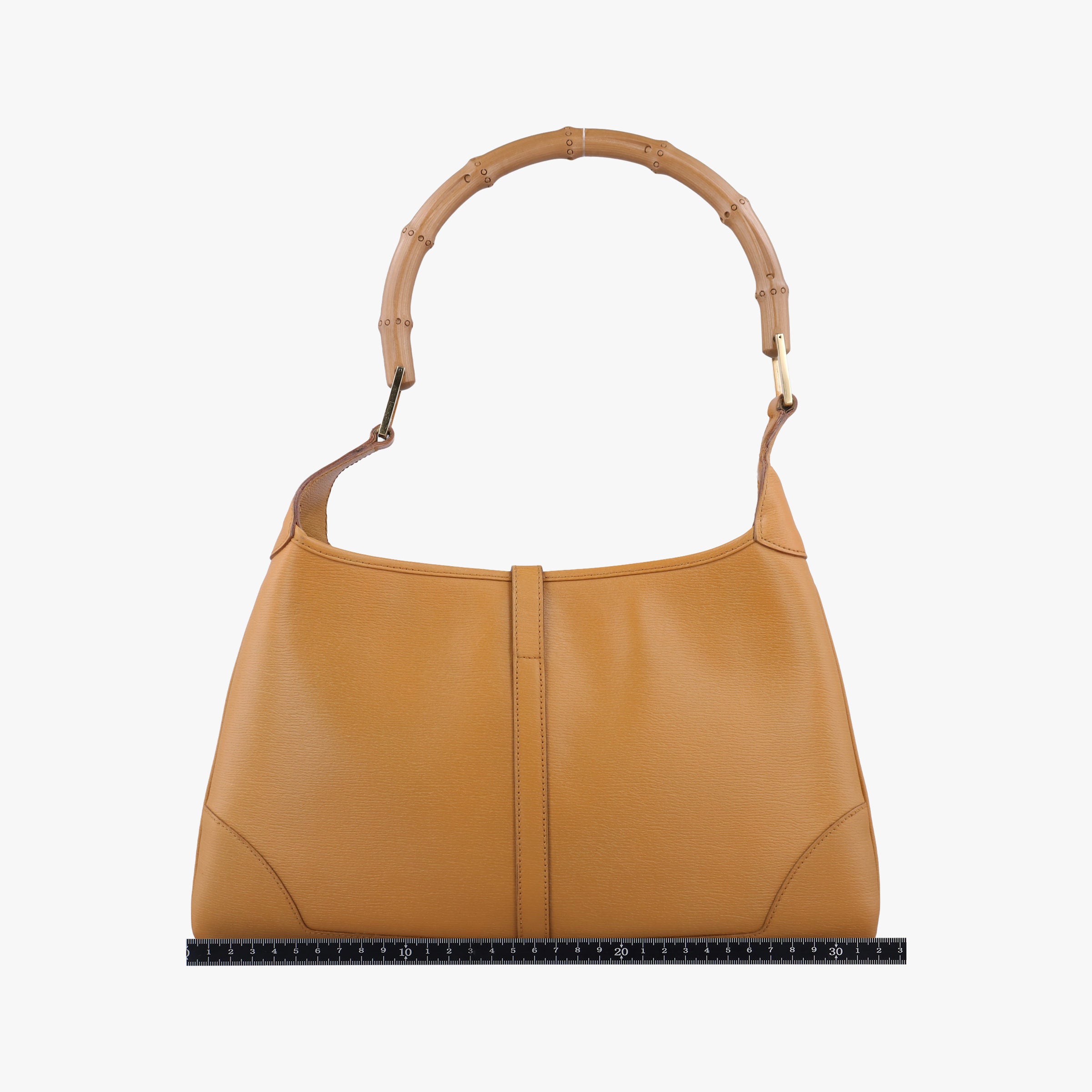 Pre-owned Gucci Bamboo Jackie Yellow Leather 001.40 shoulderbag | stylenewstar