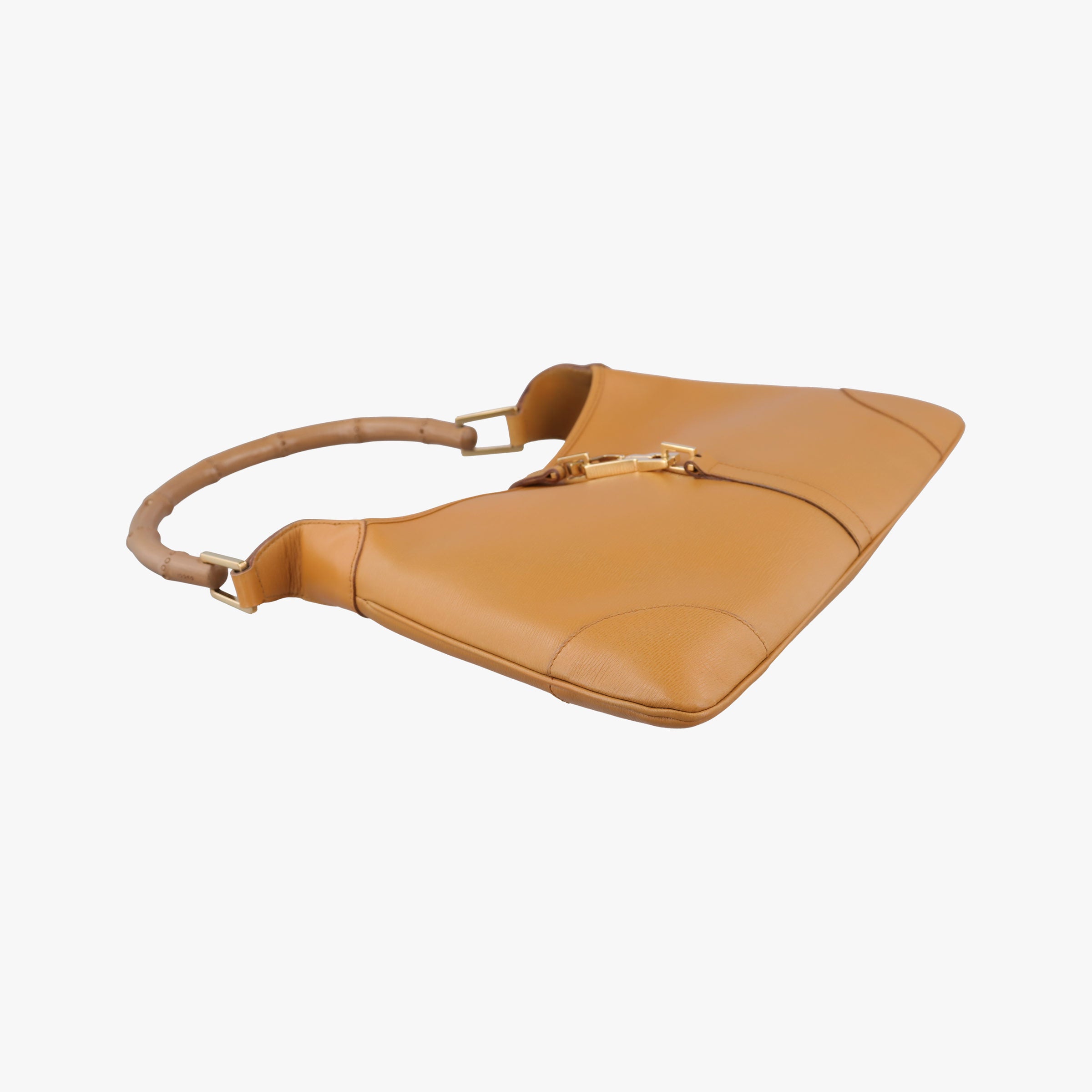 Pre-owned Gucci Bamboo Jackie Yellow Leather 001.40 shoulderbag | stylenewstar