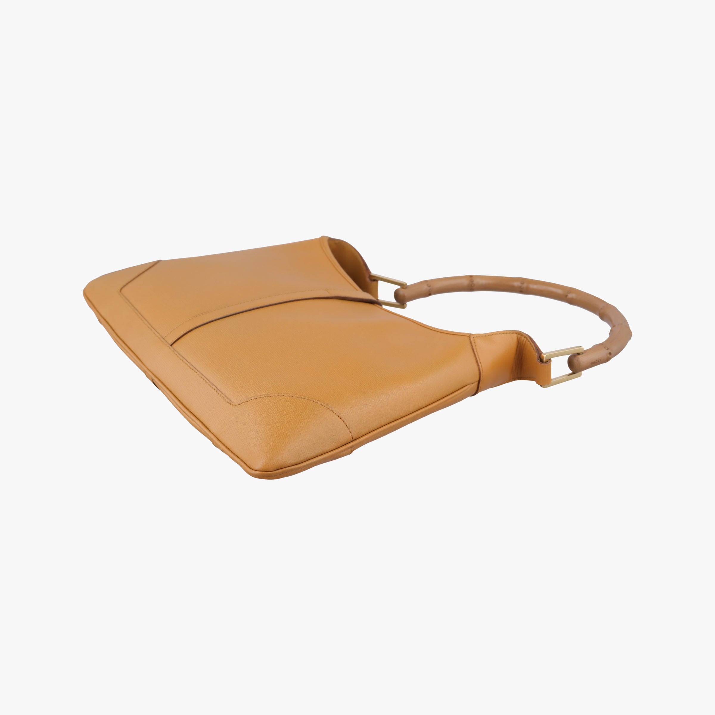 Pre-owned Gucci Bamboo Jackie Yellow Leather 001.40 shoulderbag | stylenewstar
