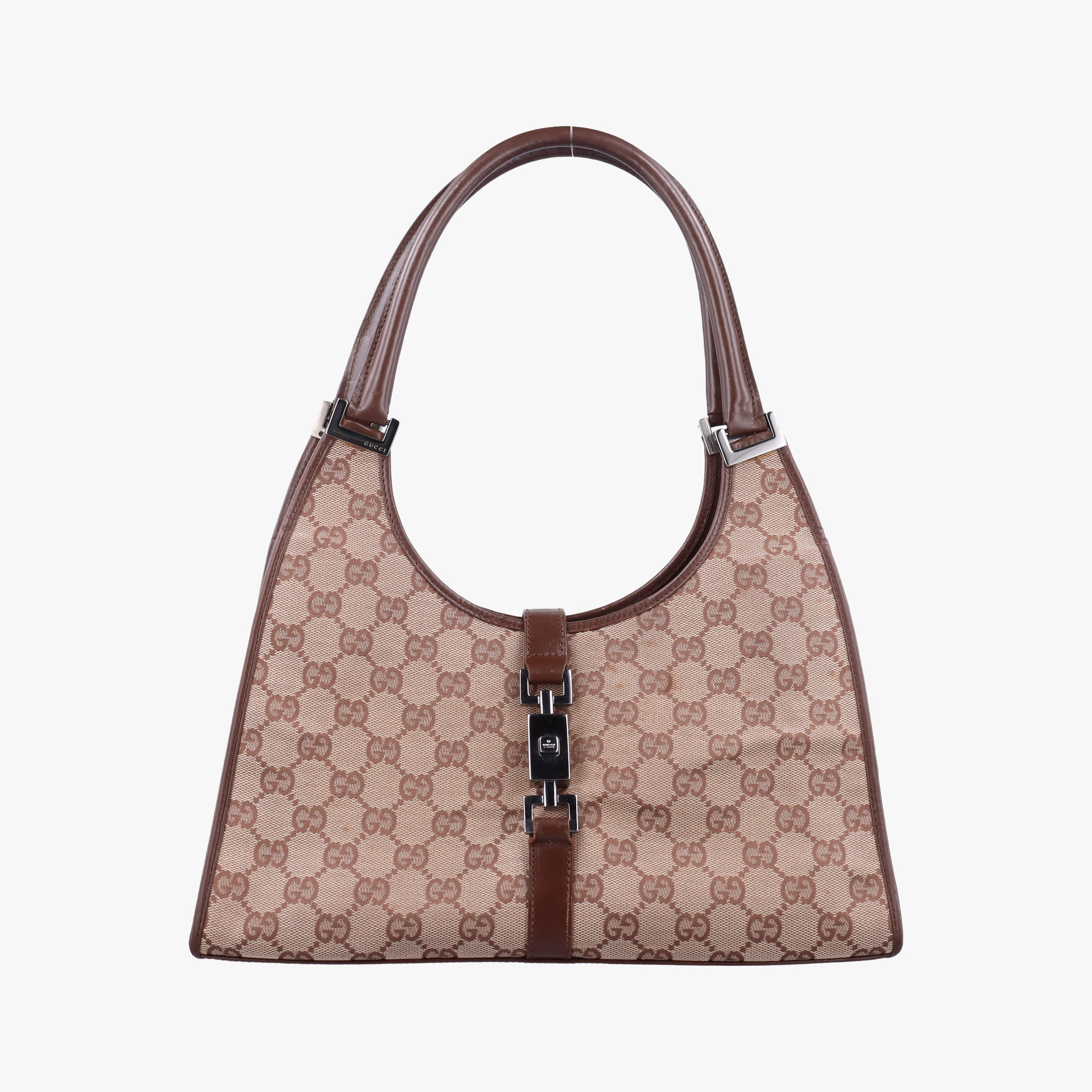 Pre-owned Gucci Jackie Brown canvas 002.10 shoulderbag | stylenewstar