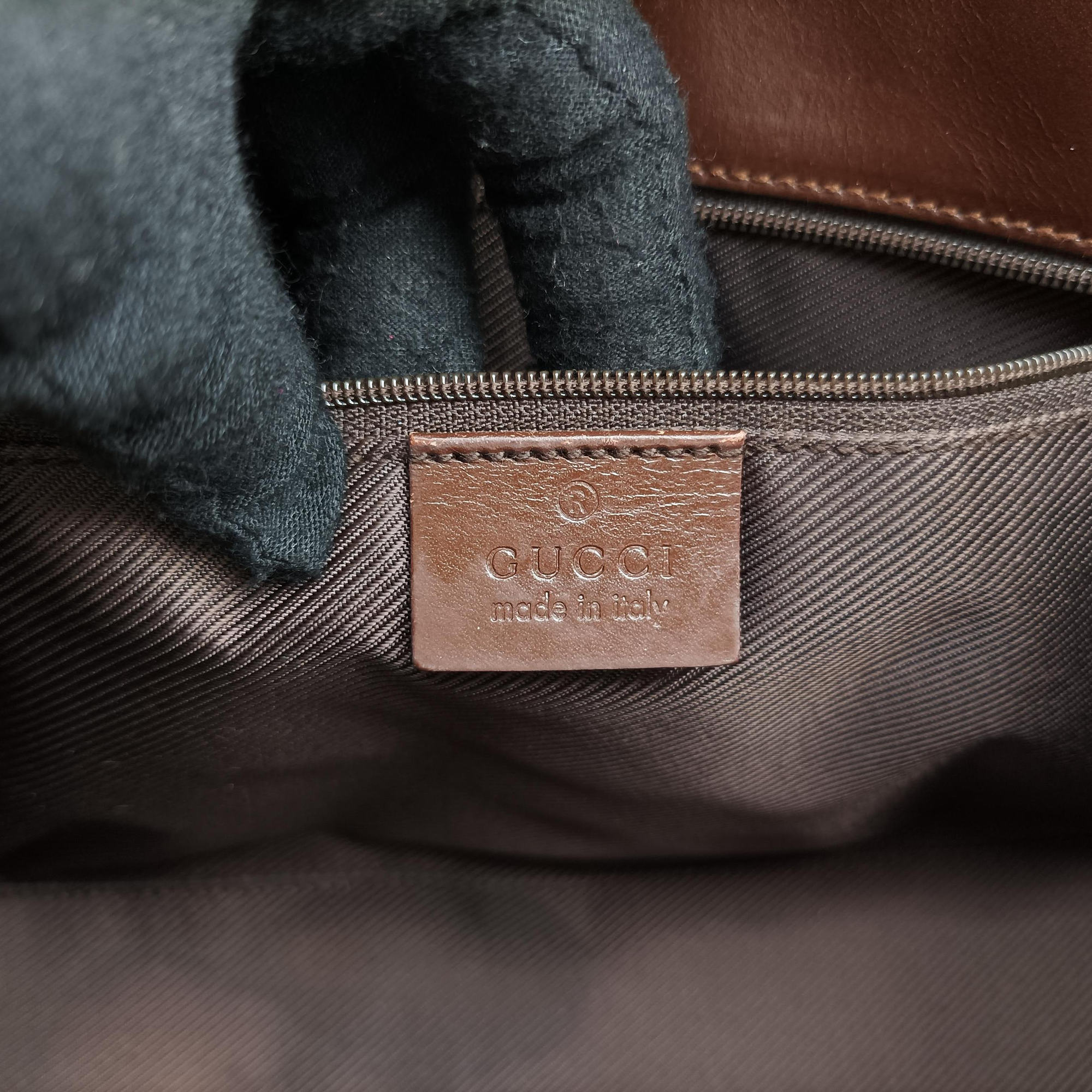 Pre-owned Gucci Jackie Brown canvas 002.10 shoulderbag | stylenewstar