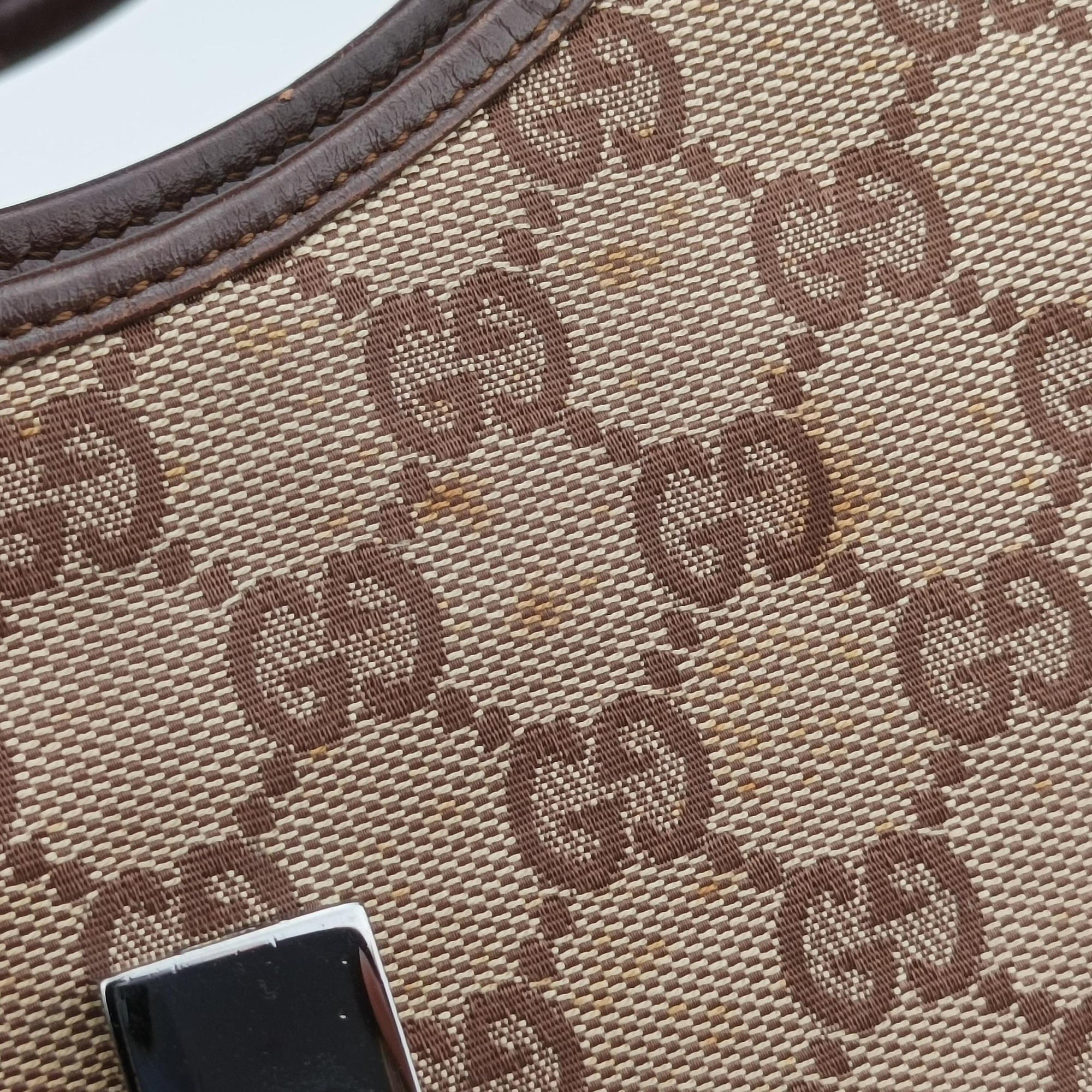Pre-owned Gucci Jackie Brown canvas 002.10 shoulderbag | stylenewstar