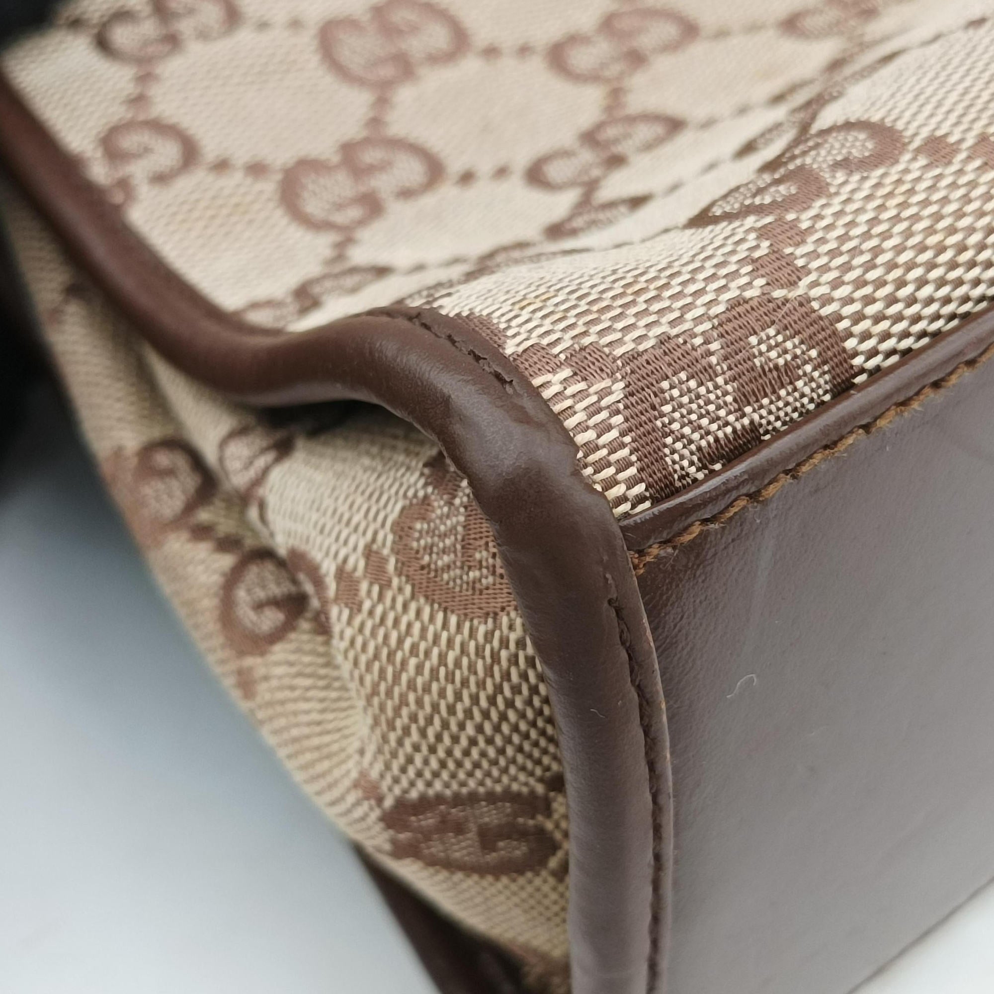 Pre-owned Gucci Jackie Brown canvas 002.10 shoulderbag | stylenewstar