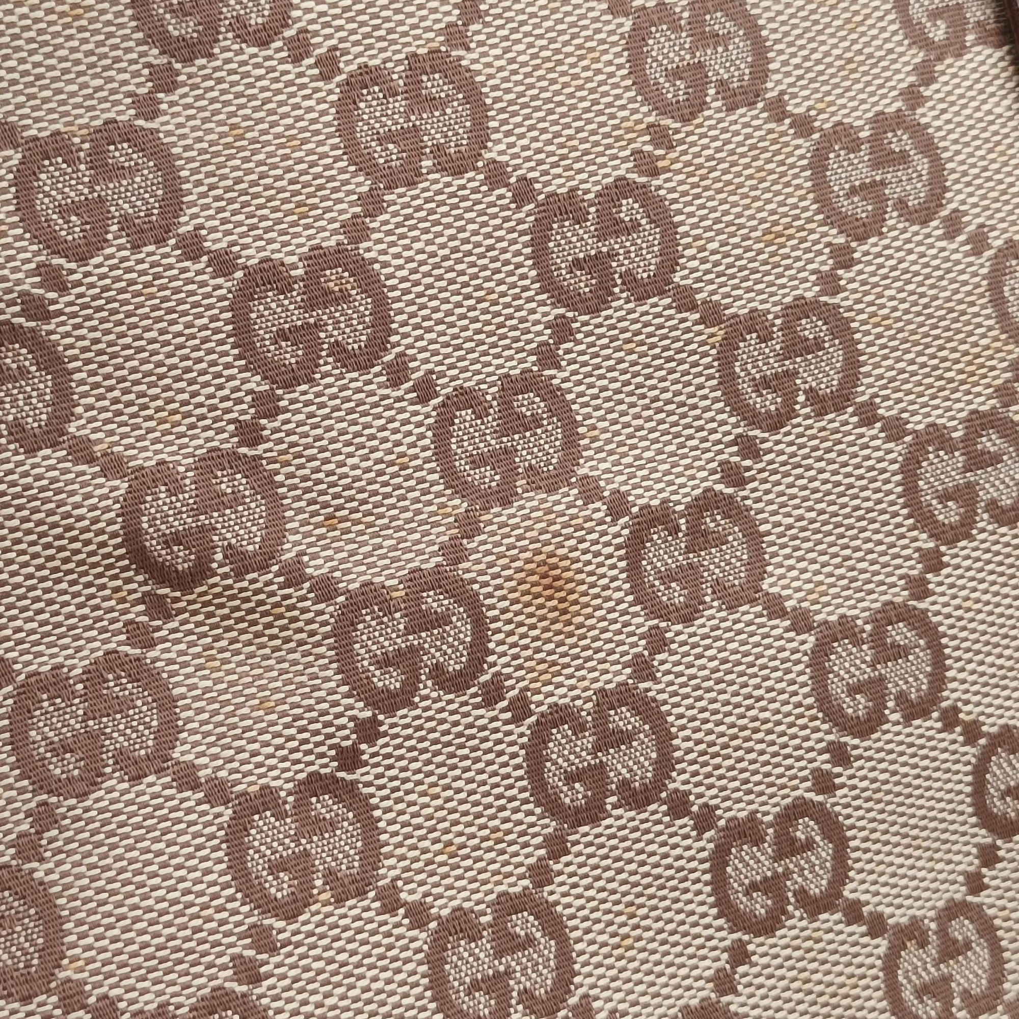 Pre-owned Gucci Jackie Brown canvas 002.10 shoulderbag | stylenewstar