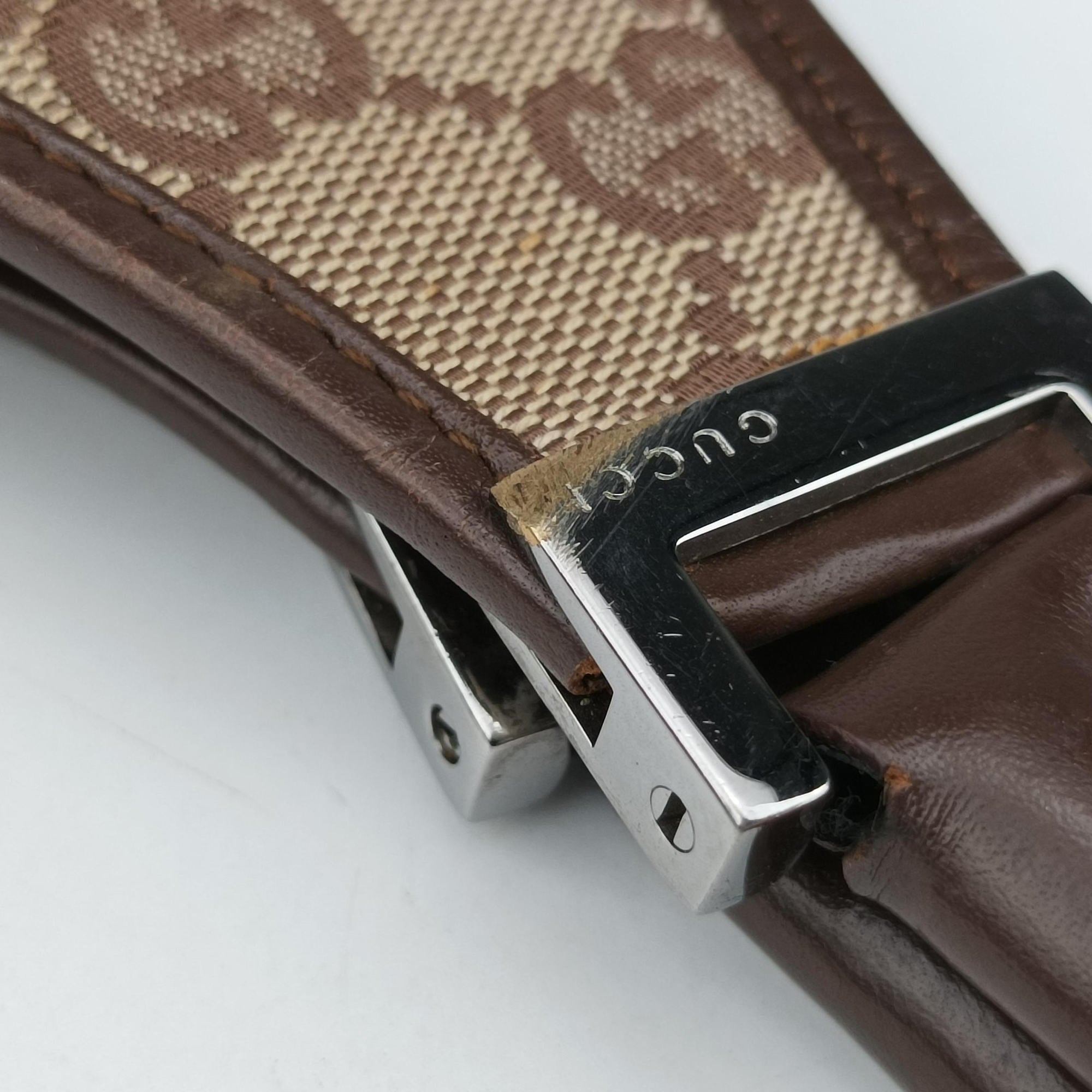 Pre-owned Gucci Jackie Brown canvas 002.10 shoulderbag | stylenewstar
