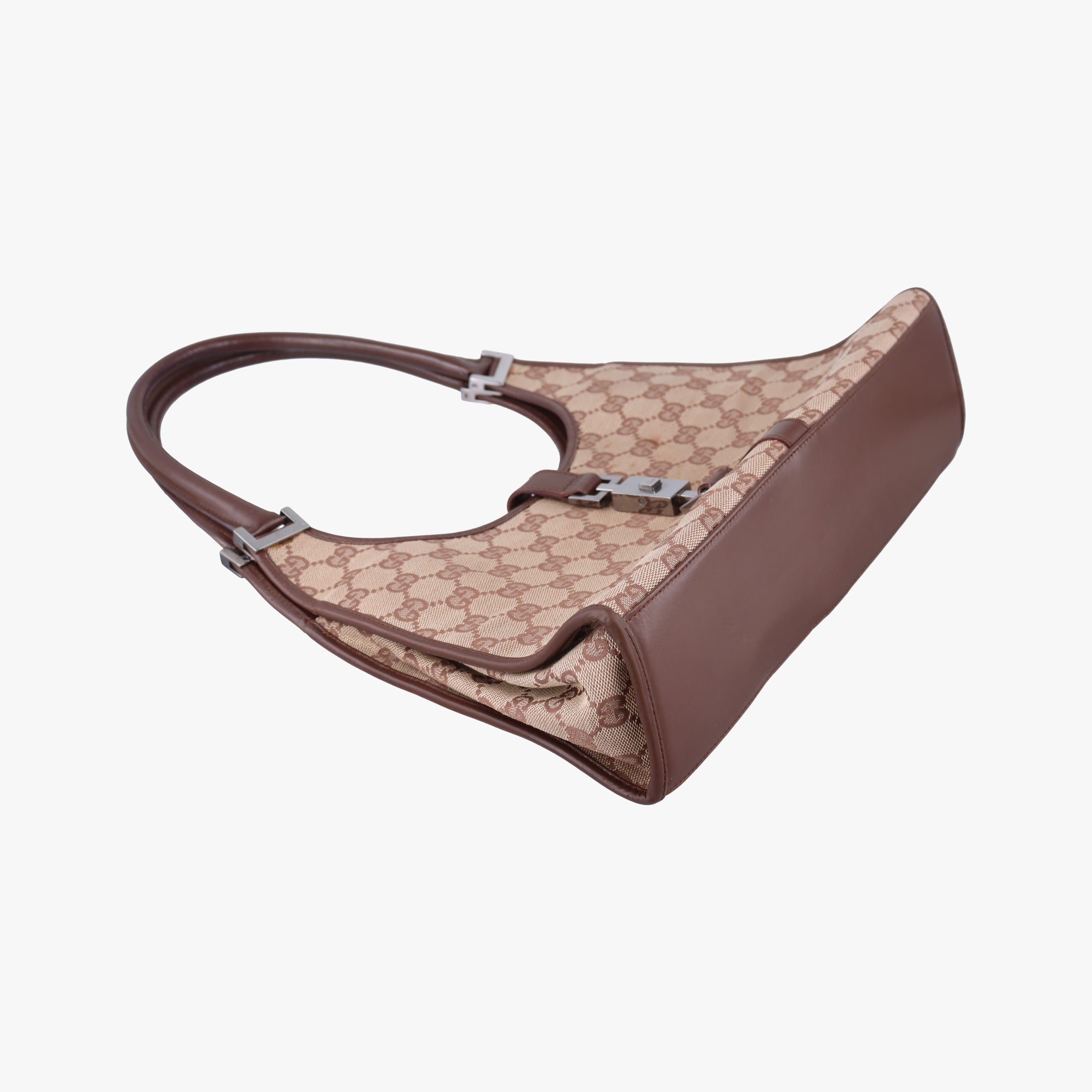 Pre-owned Gucci Jackie Brown canvas 002.10 shoulderbag | stylenewstar