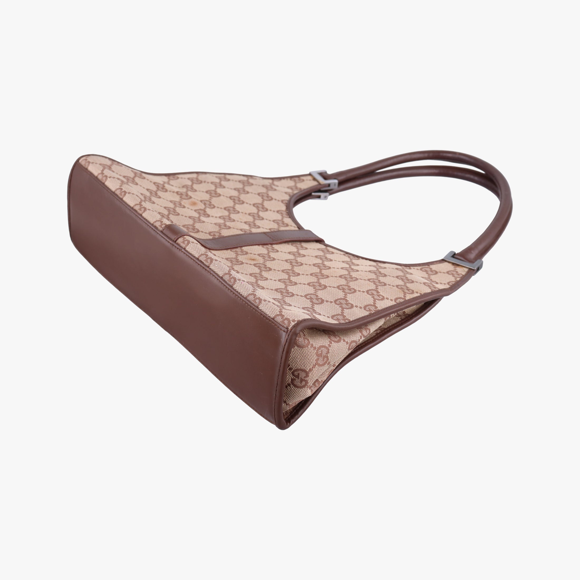 Pre-owned Gucci Jackie Brown canvas 002.10 shoulderbag | stylenewstar