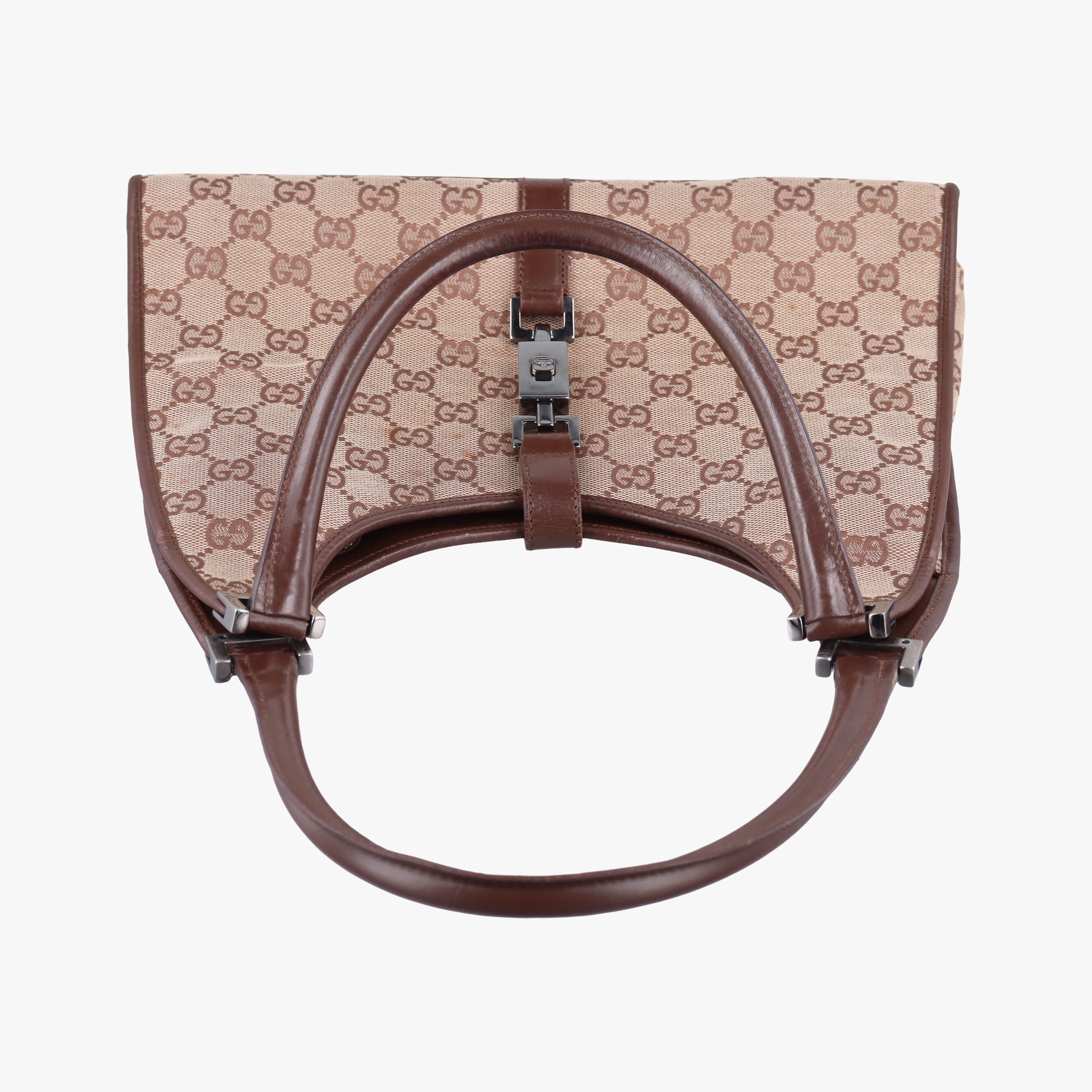 Pre-owned Gucci Jackie Brown canvas 002.10 shoulderbag | stylenewstar