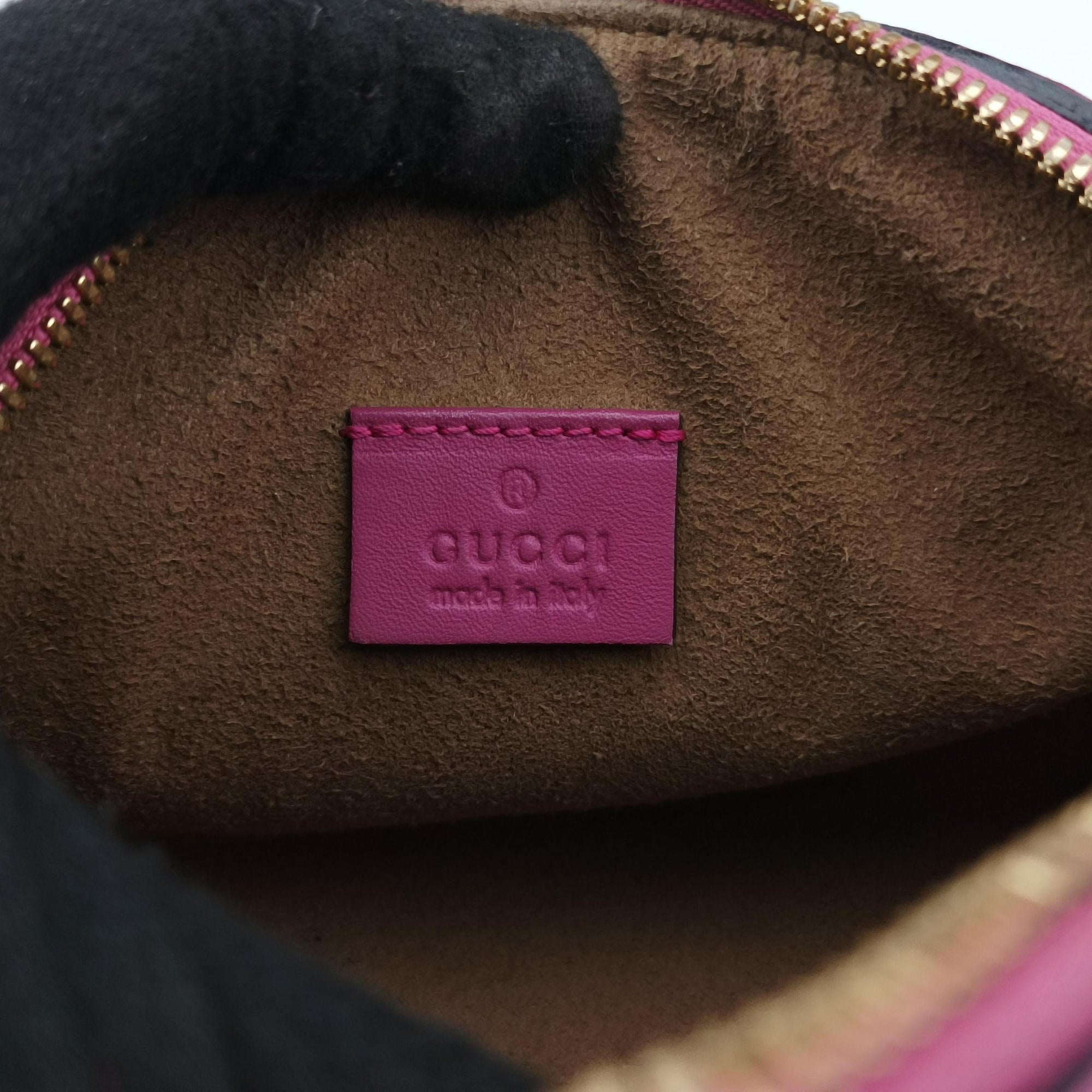 Secondhand Gucci GG SUPREME Beige x Red x Pink PVC coated canvas×leather 432123 shoulderbag | stylenewstar