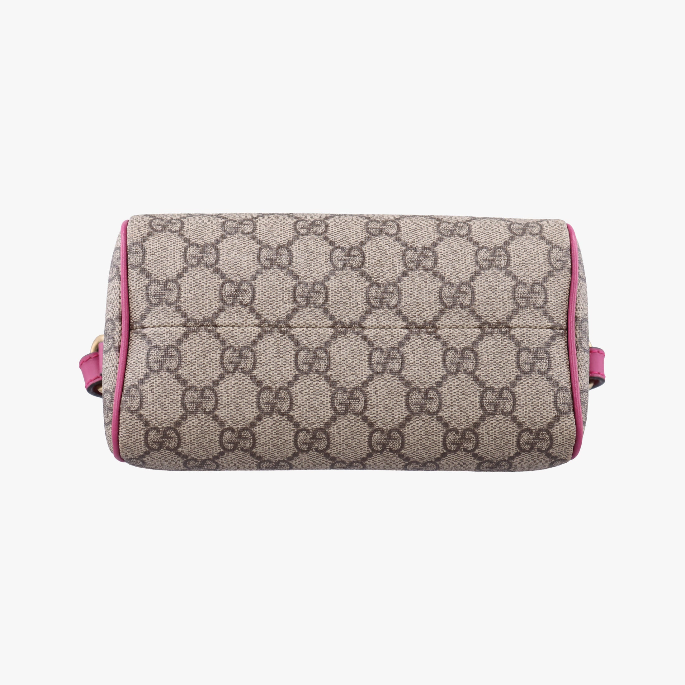 Secondhand Gucci GG SUPREME Beige x Red x Pink PVC coated canvas×leather 432123 shoulderbag | stylenewstar