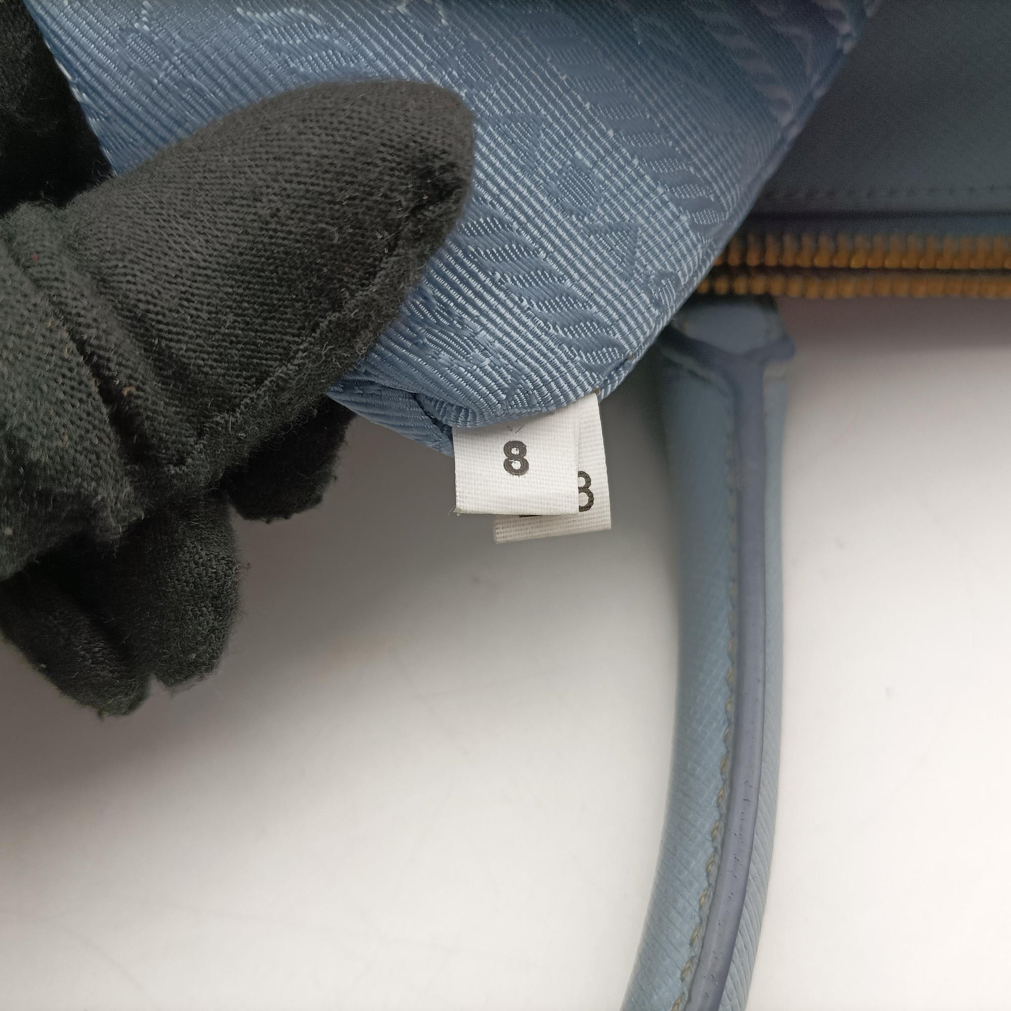 Vintage Prada Galleria Blue SAFFIANO Leather BN1801 shoulderbag | stylenewstar
