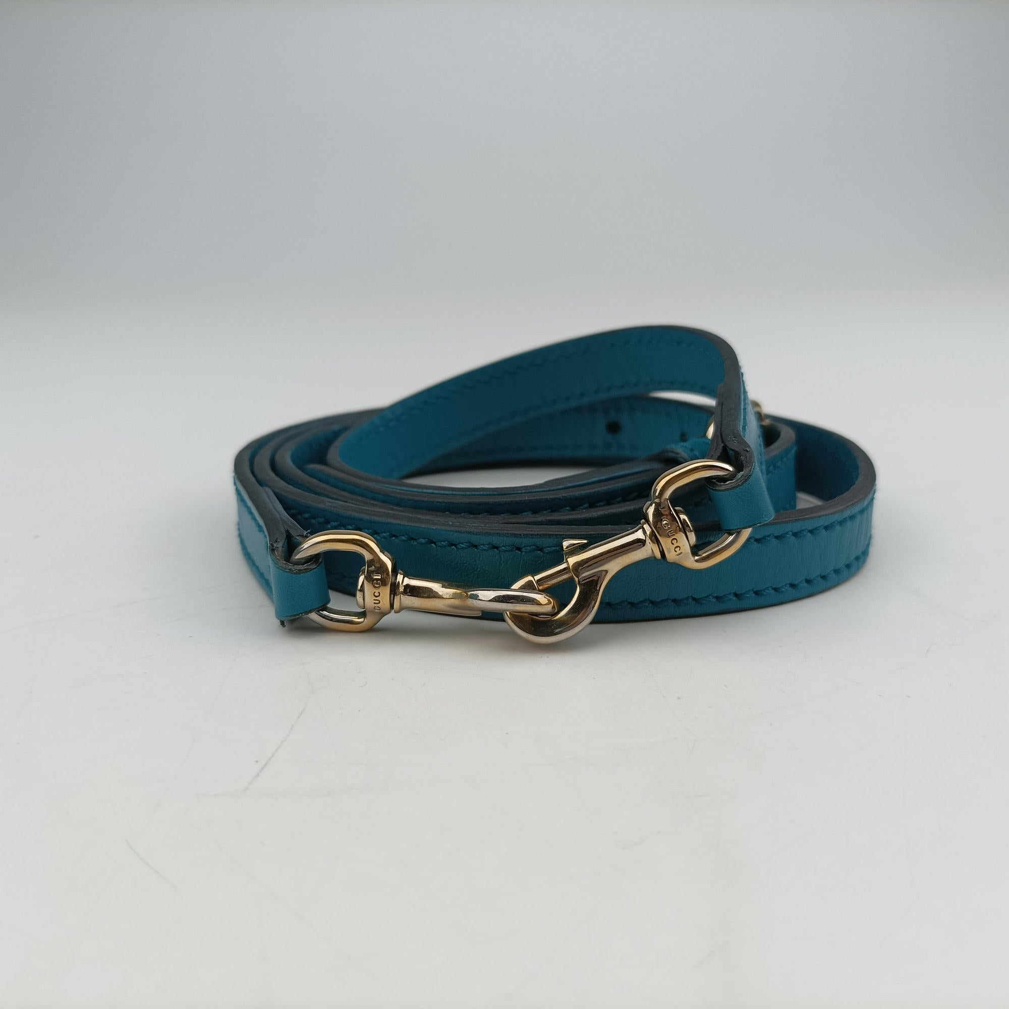 Secondhand Gucci Bright Diamante Blue Leather 354224 shoulderbag | stylenewstar