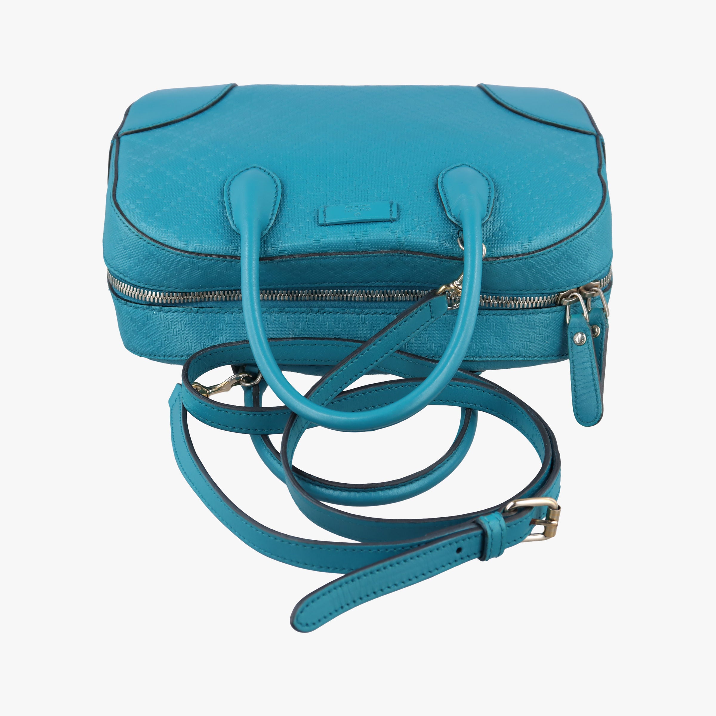 Secondhand Gucci Bright Diamante Blue Leather 354224 shoulderbag | stylenewstar