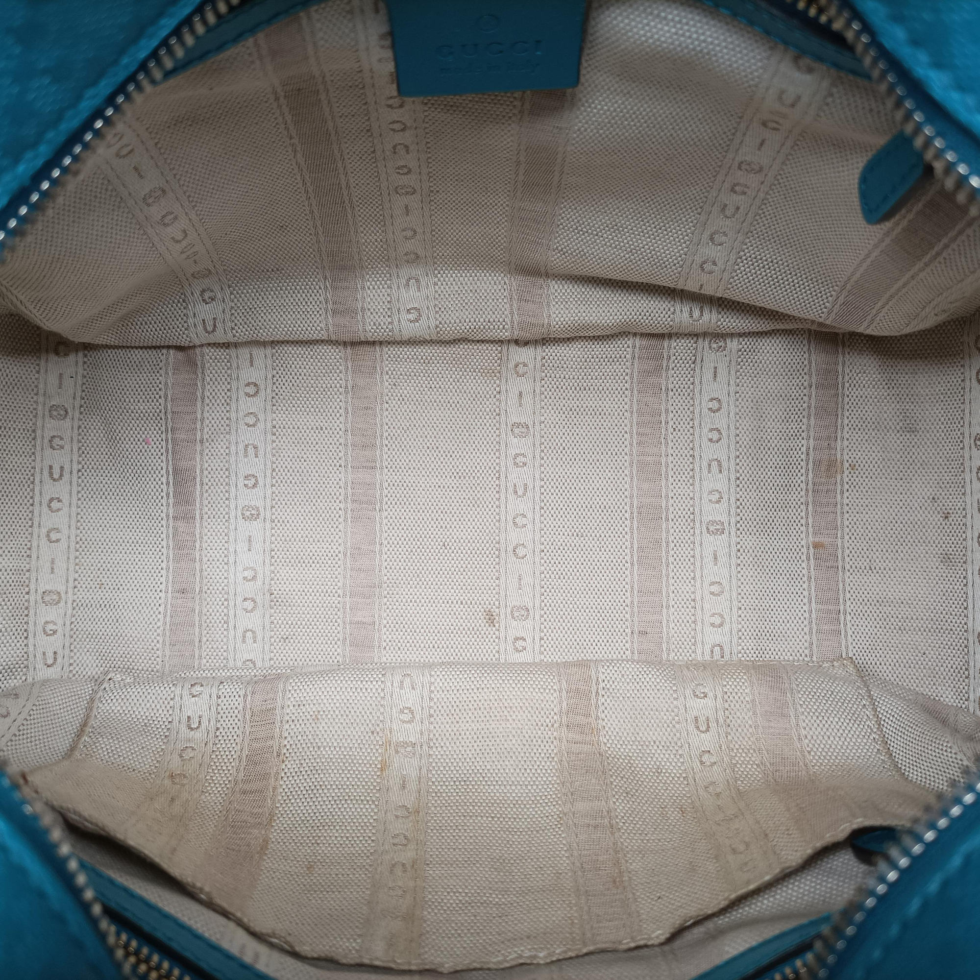 Secondhand Gucci Bright Diamante Blue Leather 354224 shoulderbag | stylenewstar