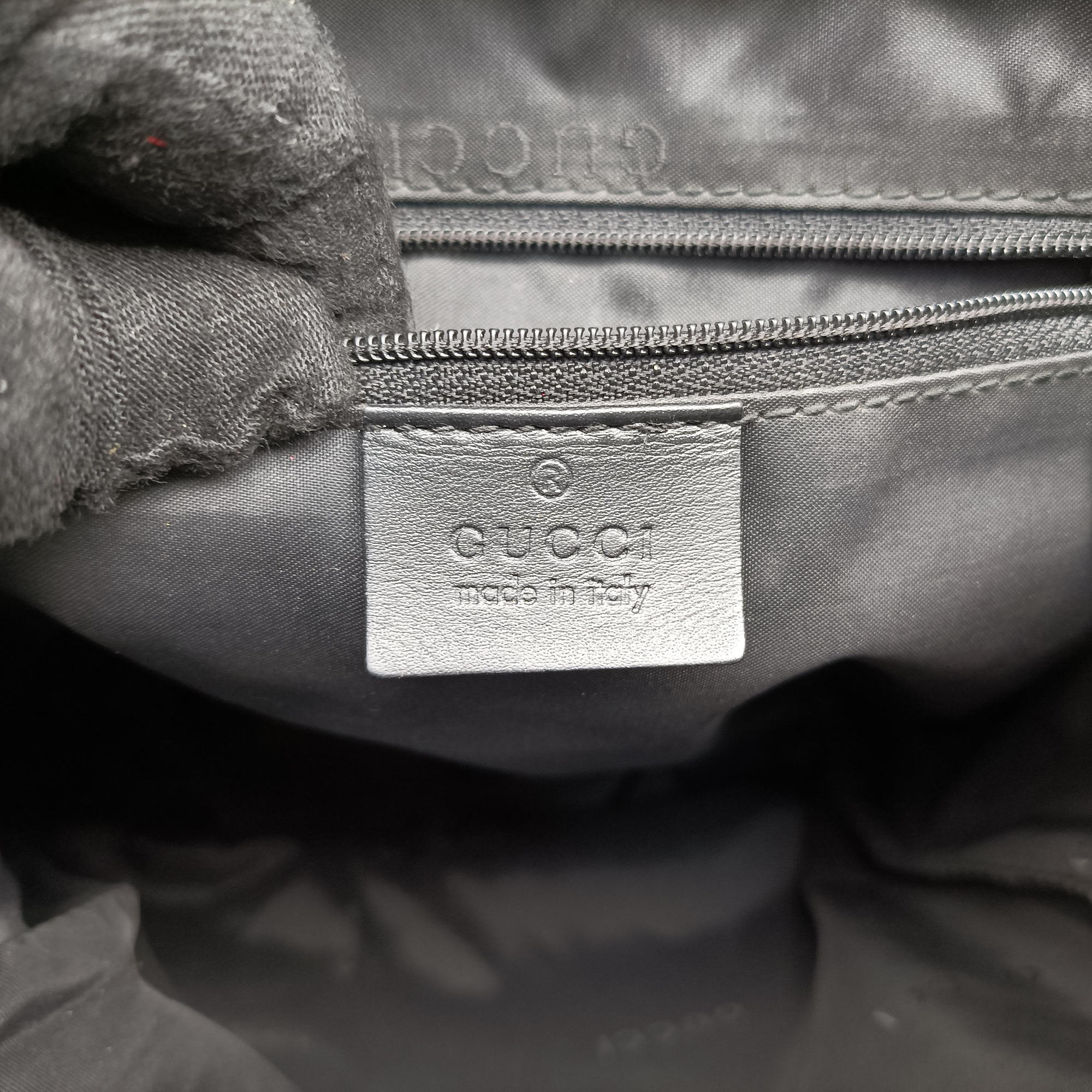 Vintage Gucci Logo motif Black nylon×leather 003.02 backpack/rucksack | stylenewstar
