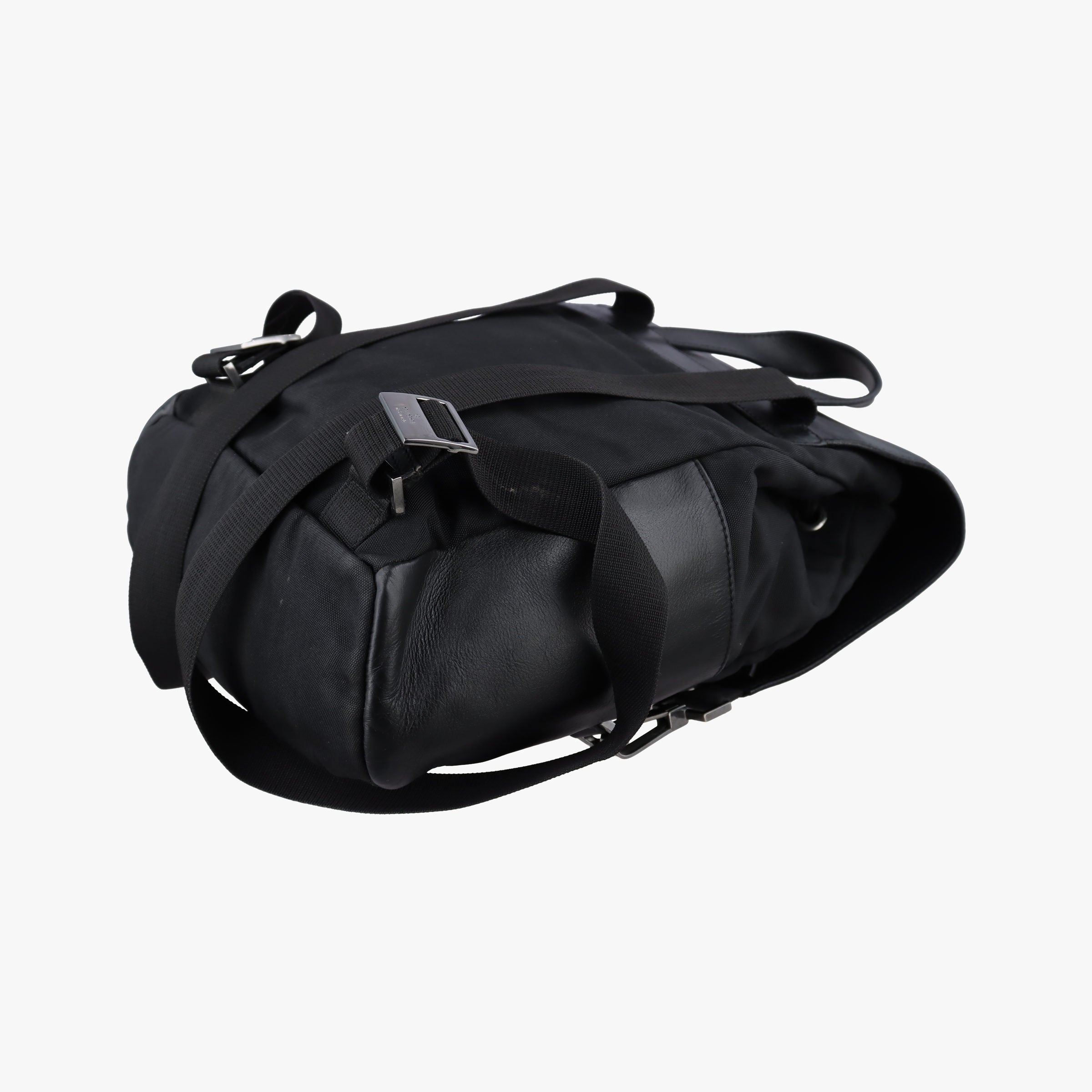 Vintage Gucci Logo motif Black nylon×leather 003.02 backpack/rucksack | stylenewstar