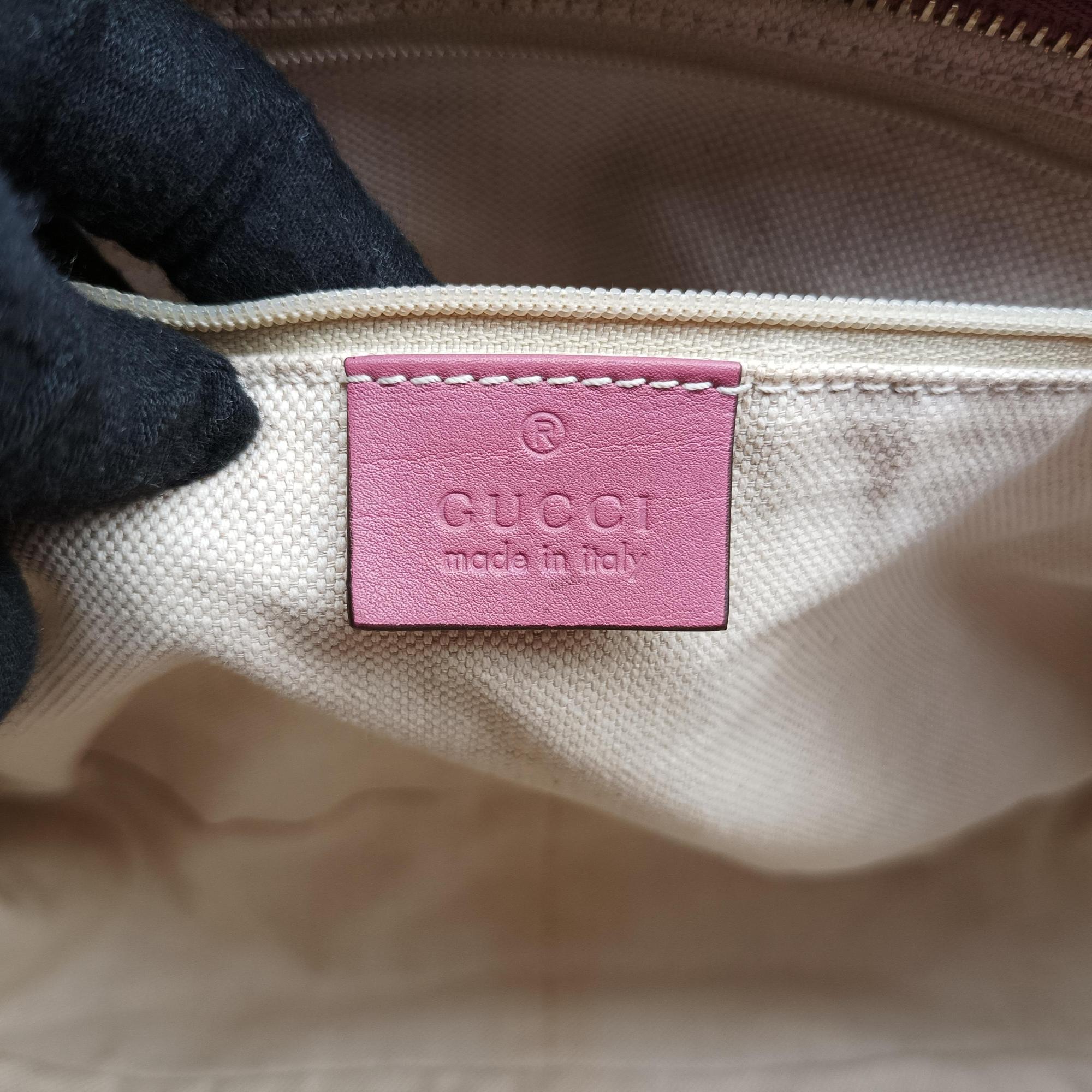 Pre-owned Gucci Sukey Pink Leather 296834 shoulderbag | stylenewstar
