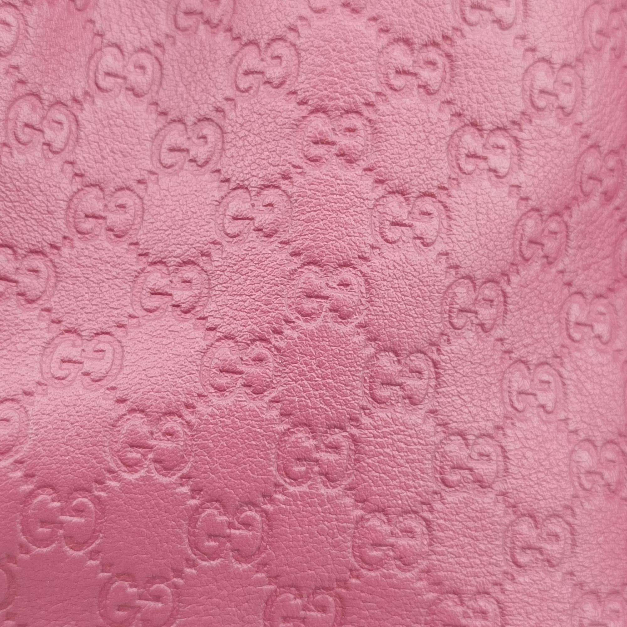 Pre-owned Gucci Sukey Pink Leather 296834 shoulderbag | stylenewstar