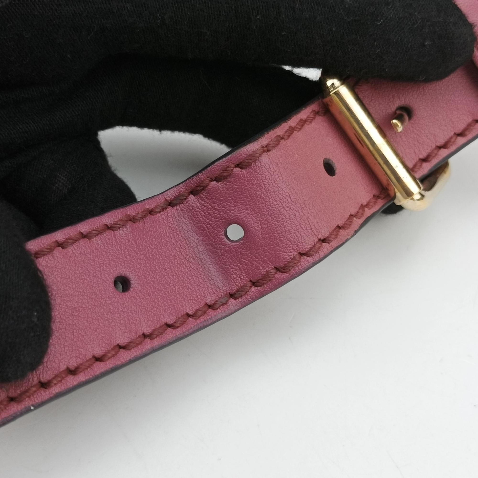 Pre-owned Gucci Sukey Pink Leather 296834 shoulderbag | stylenewstar