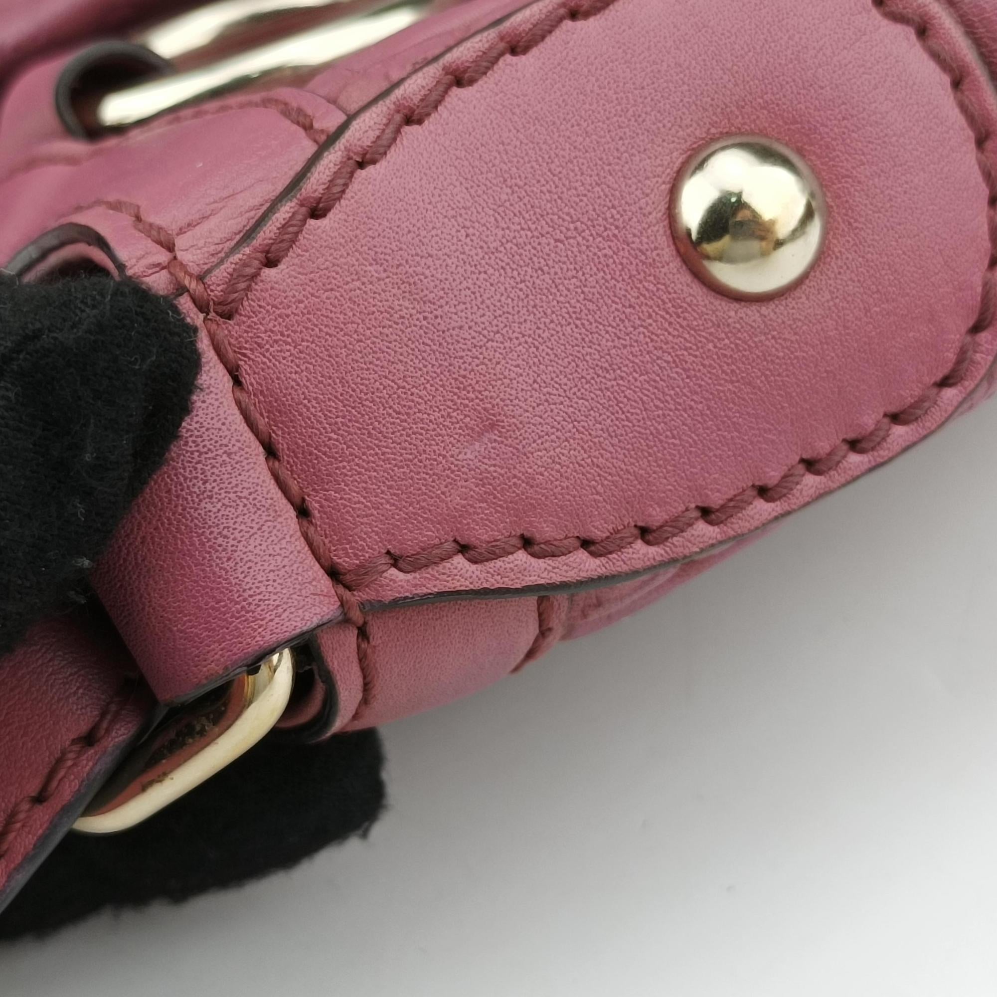 Pre-owned Gucci Sukey Pink Leather 296834 shoulderbag | stylenewstar