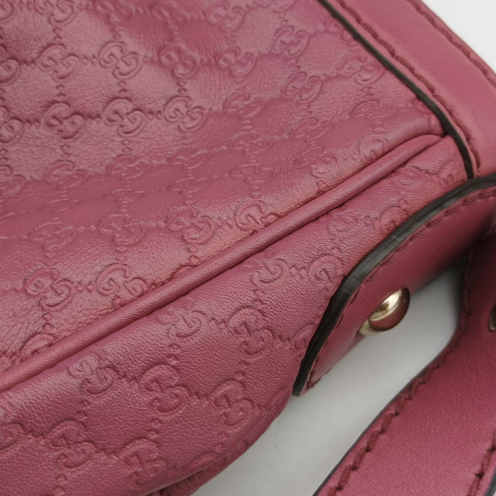 Pre-owned Gucci Sukey Pink Leather 296834 shoulderbag | stylenewstar
