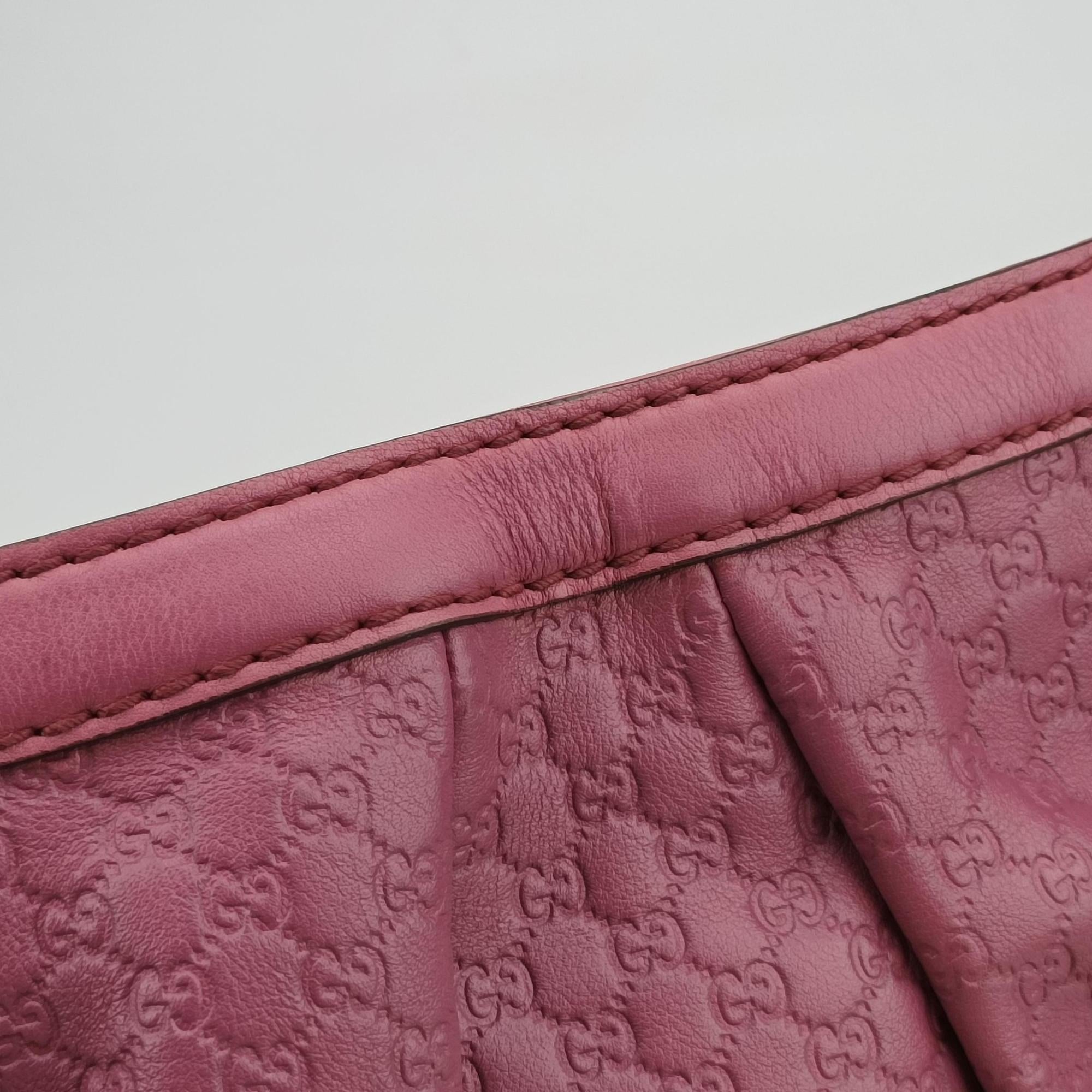Pre-owned Gucci Sukey Pink Leather 296834 shoulderbag | stylenewstar