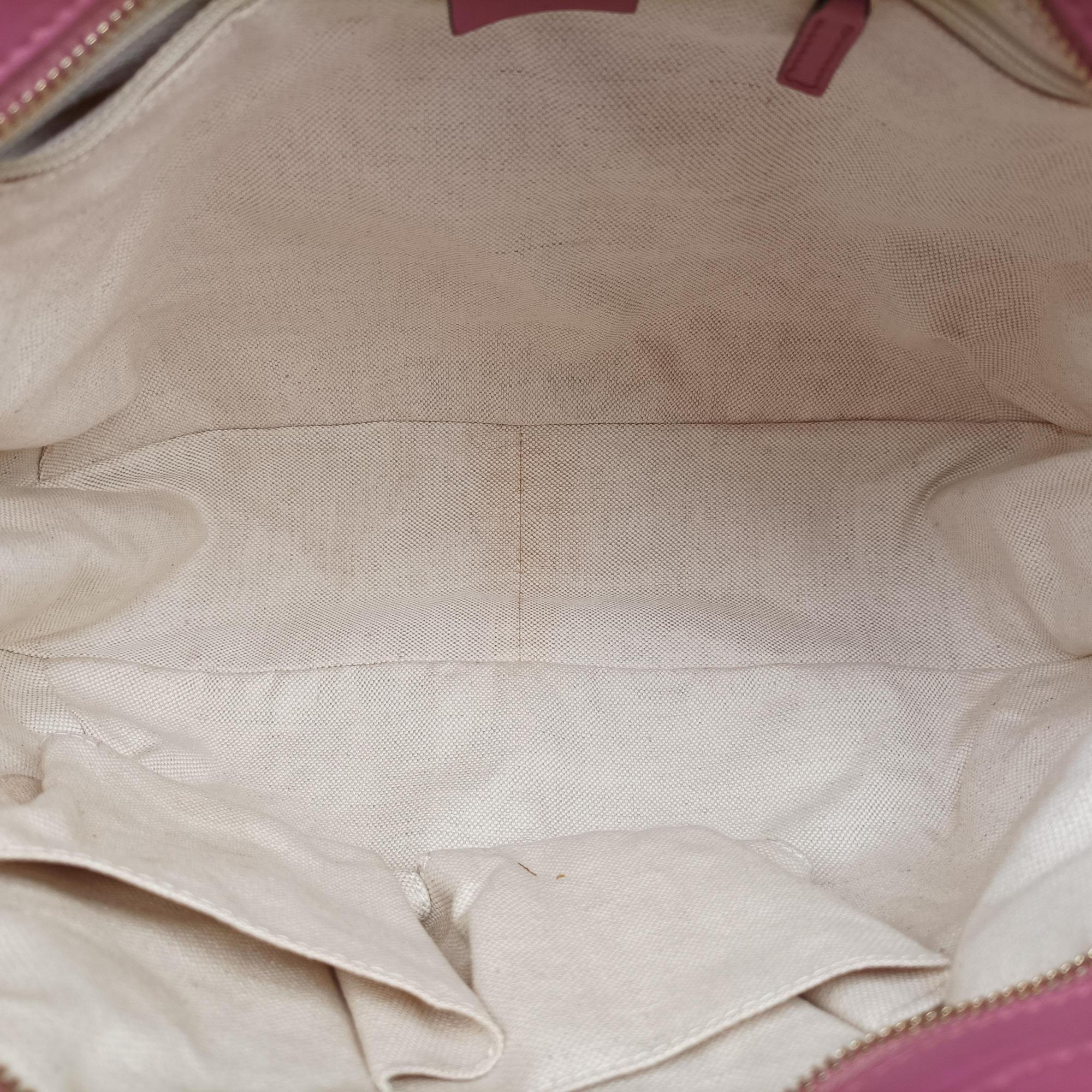 Pre-owned Gucci Sukey Pink Leather 296834 shoulderbag | stylenewstar