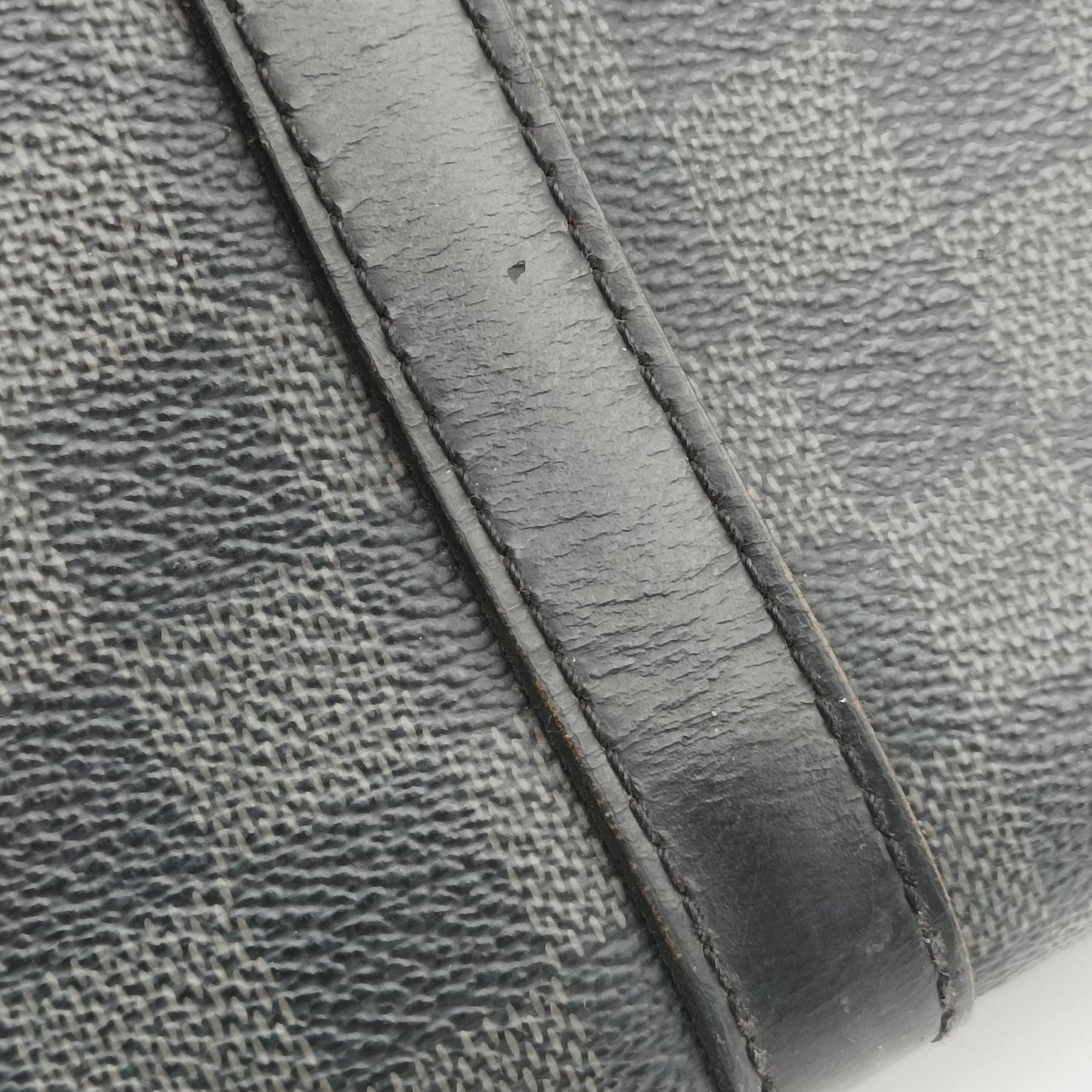 Pre-owned Louis Vuitton Tadao Noir Damier Graphite N51192 handbag | stylenewstar